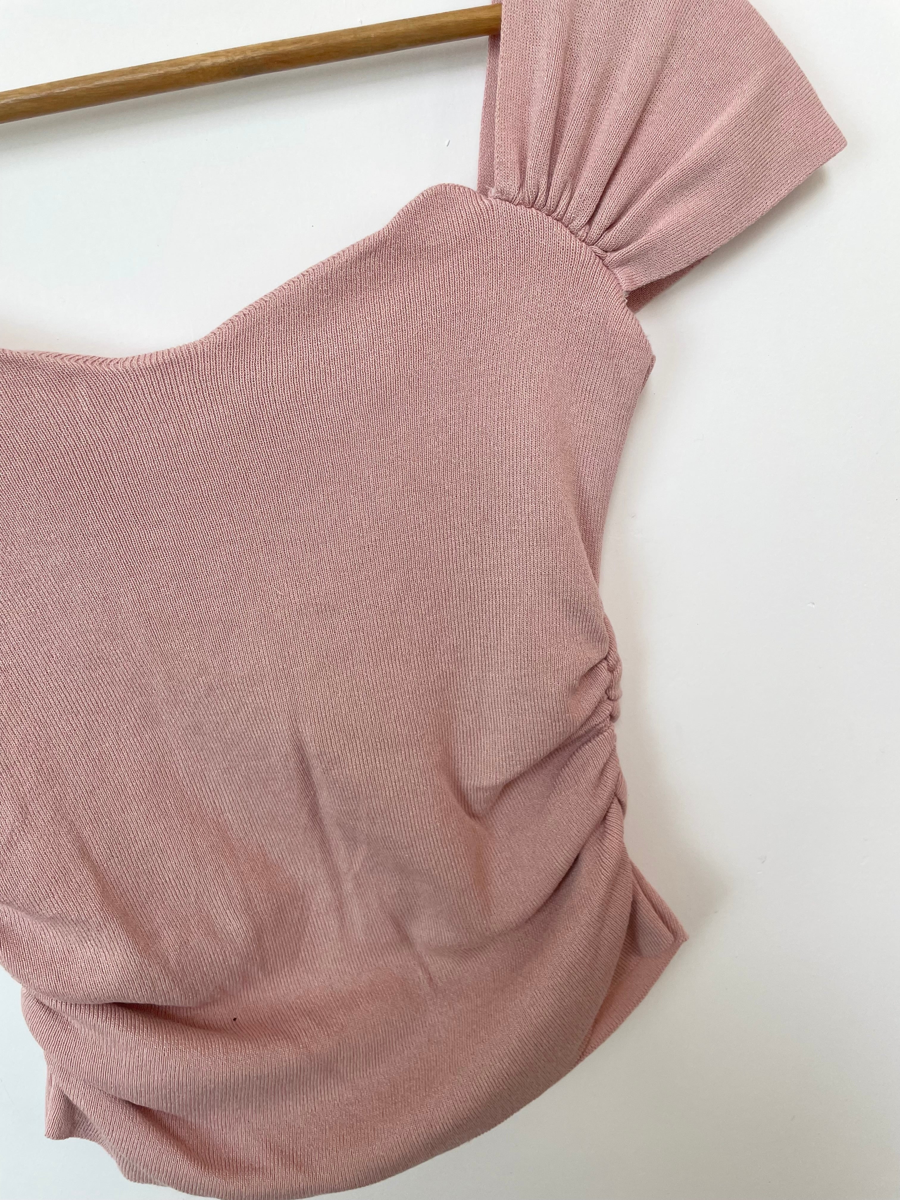 Blush Ribbed Top-Bust 34 to 38 - Image 3