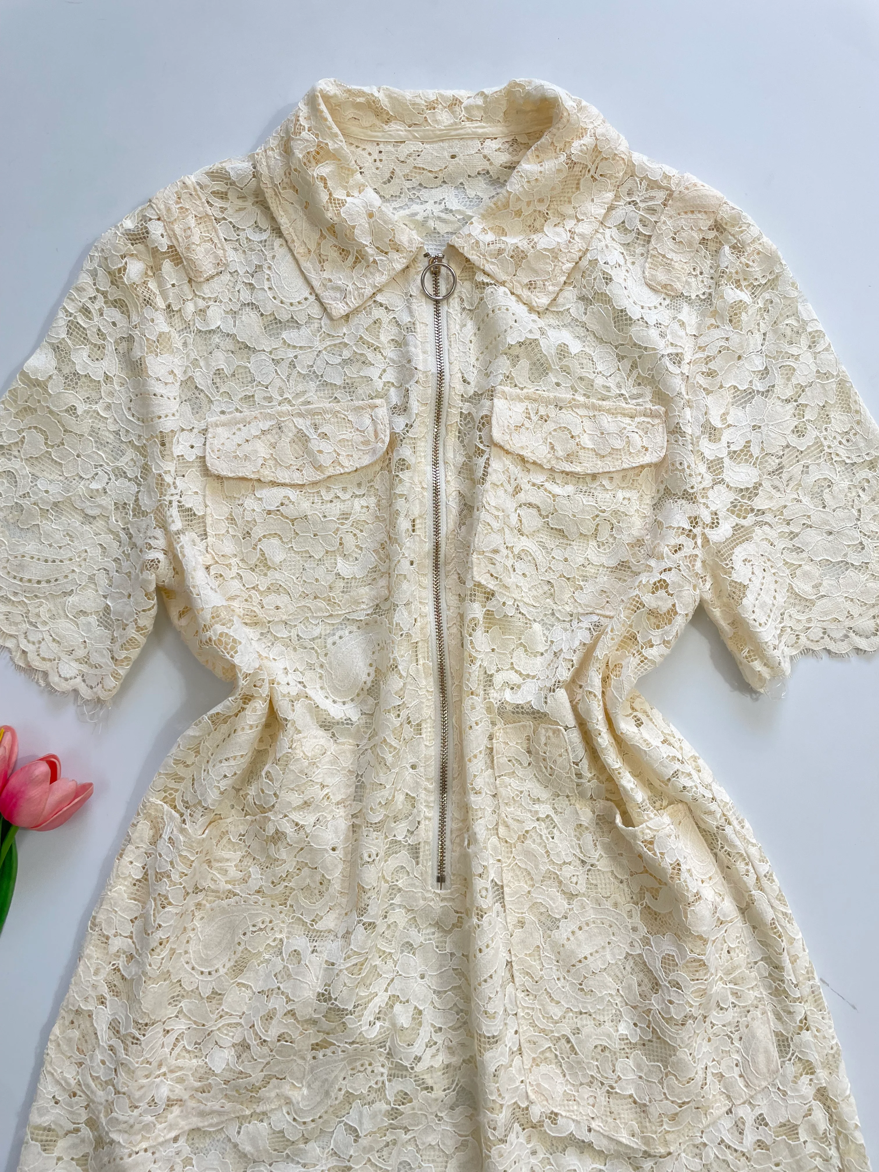 Sheer Lacy Dress-Bust 38 - Image 2