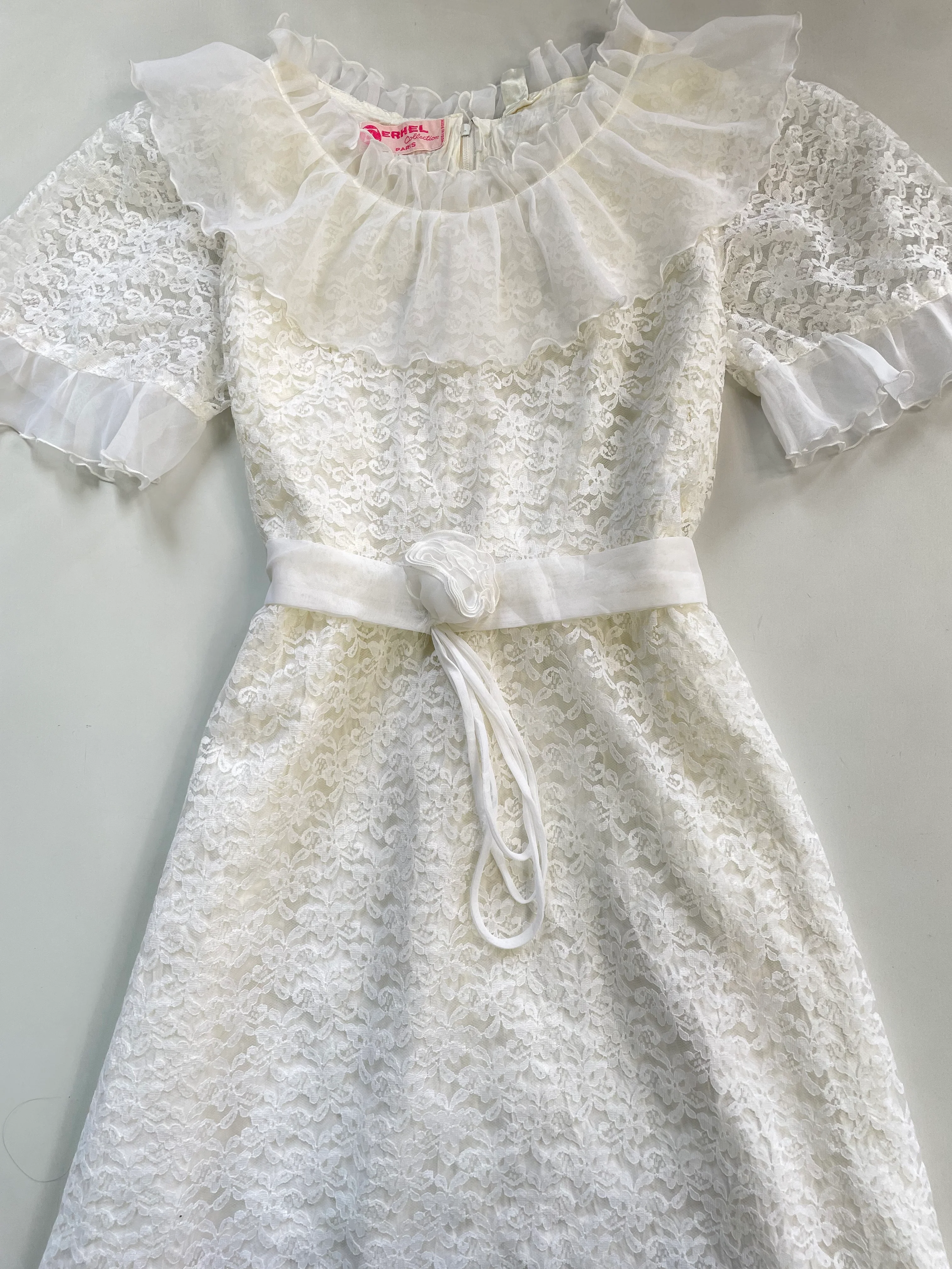 Lace White Dress-Bust 36 - Image 2