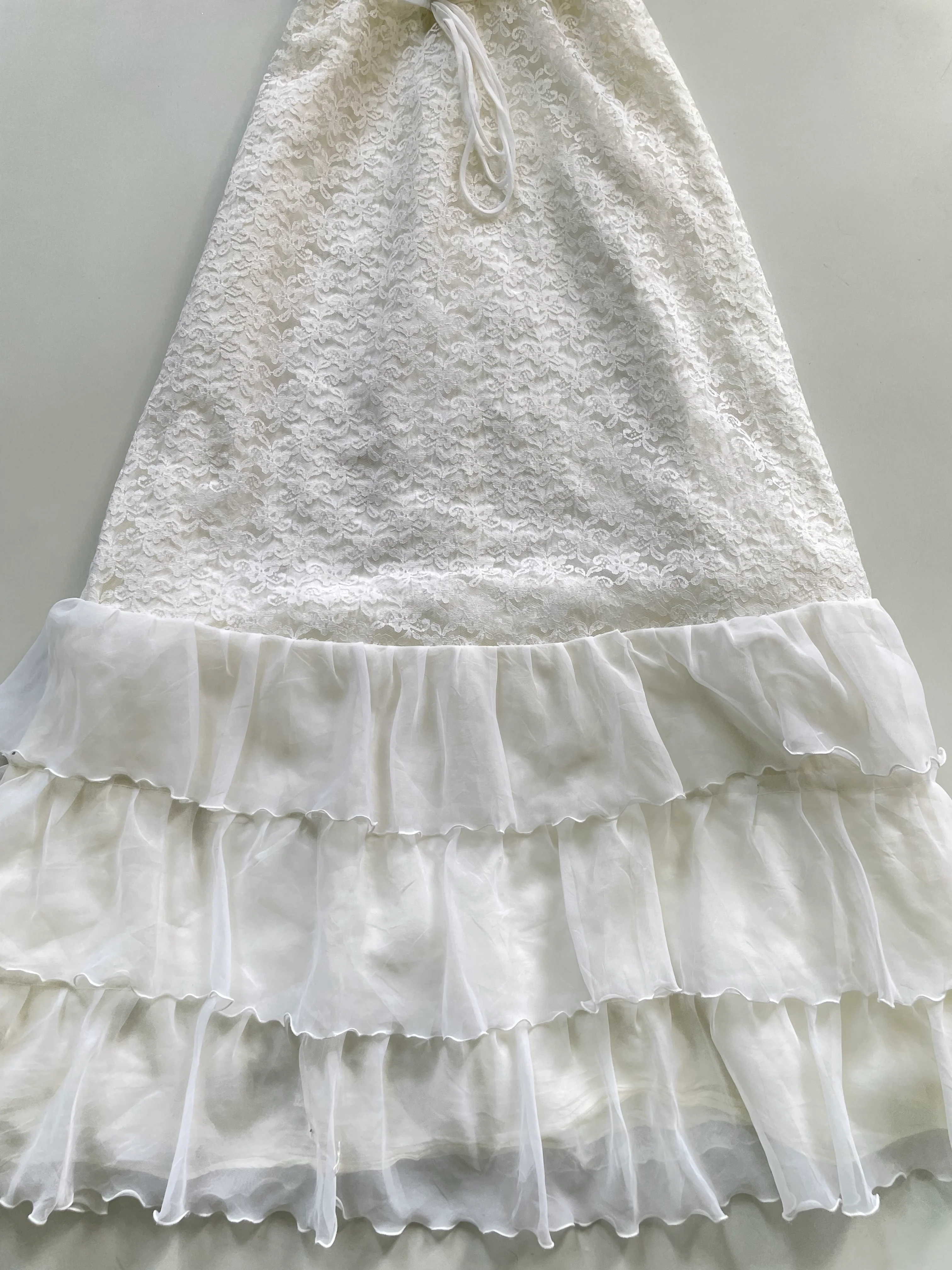 Lace White Dress-Bust 36 - Image 3