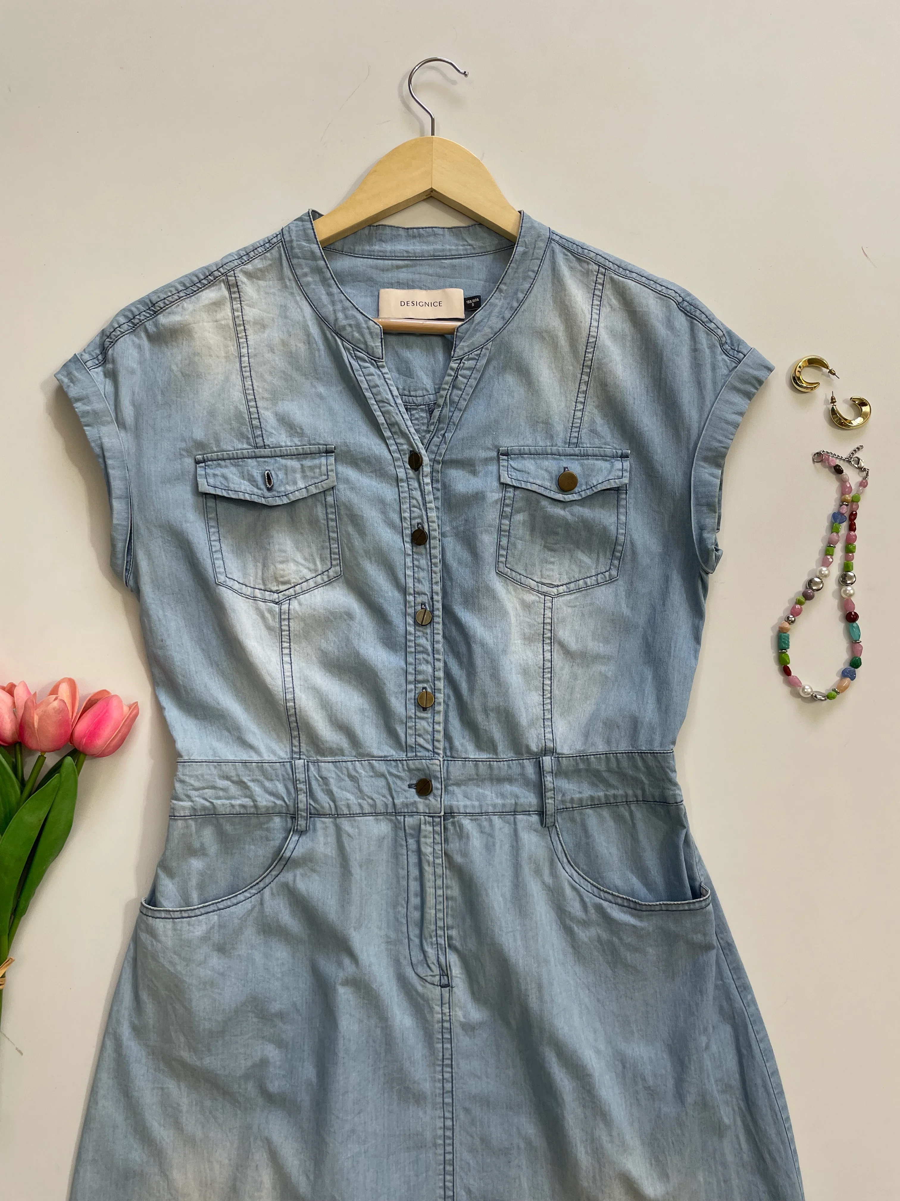 Denim Dress-Bust 34 - Image 2