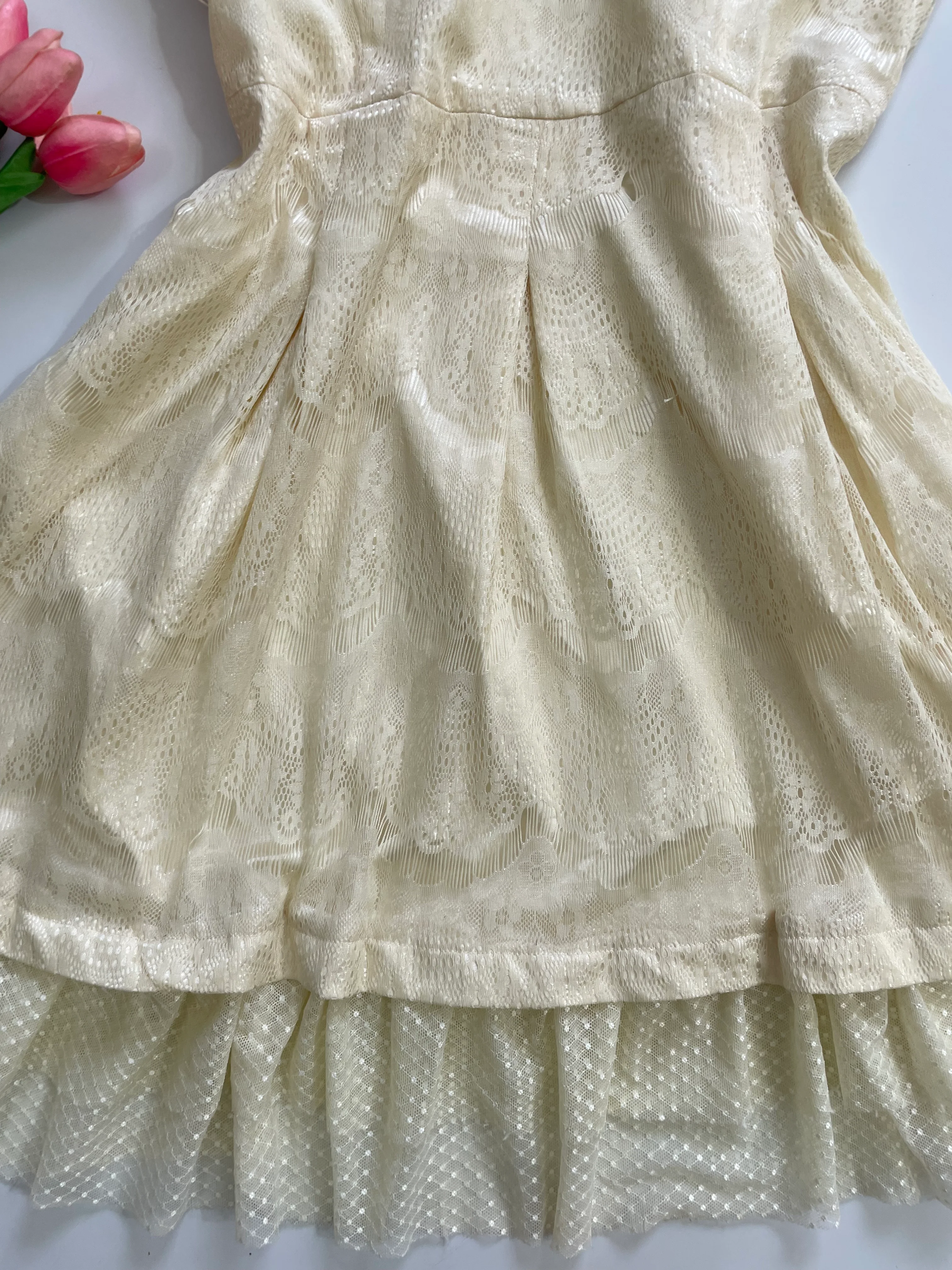 Pearl Lace Dress-Bust 34 - Image 3