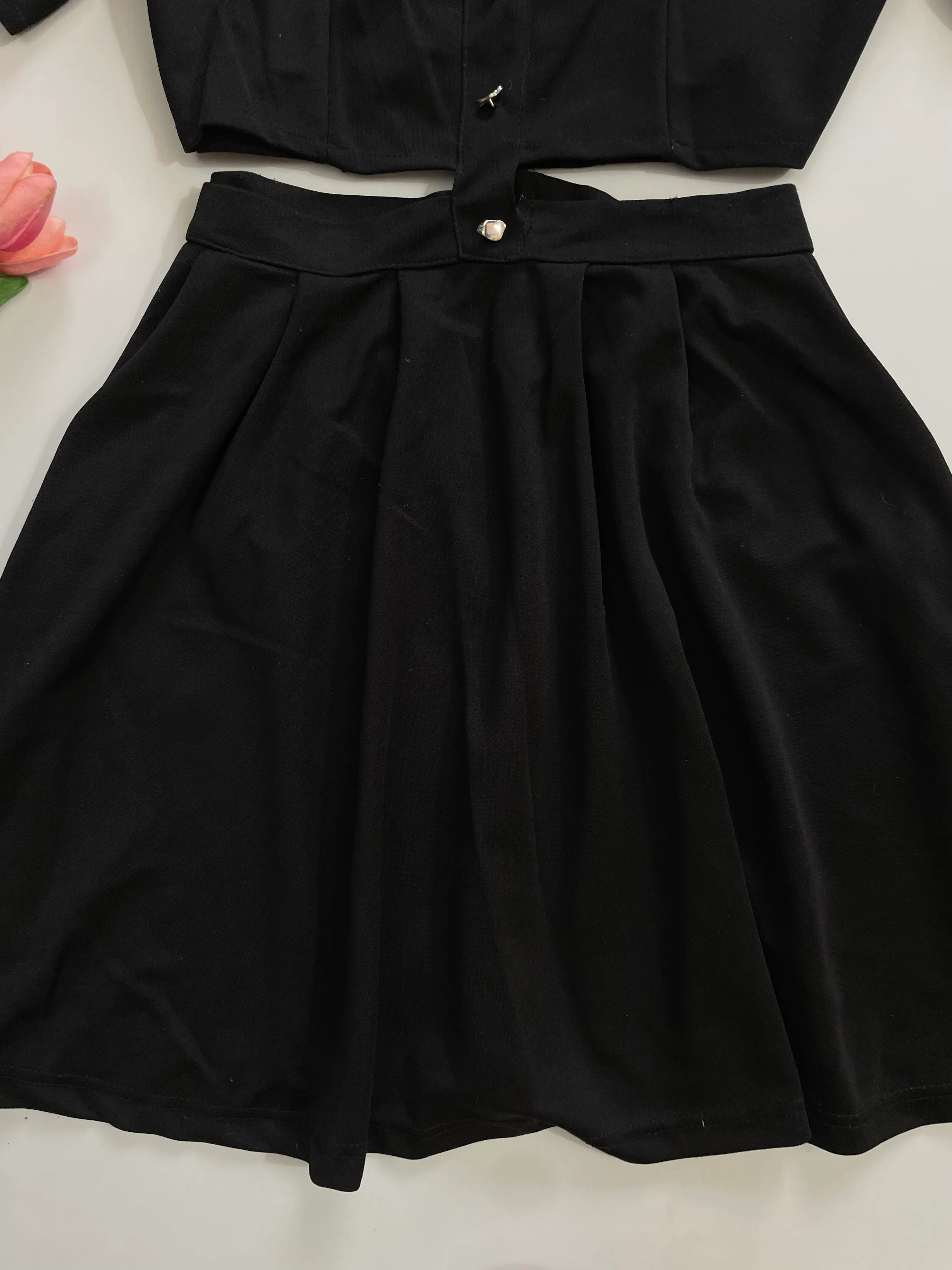 Black Cutout Dress-Bust 38 - Image 3