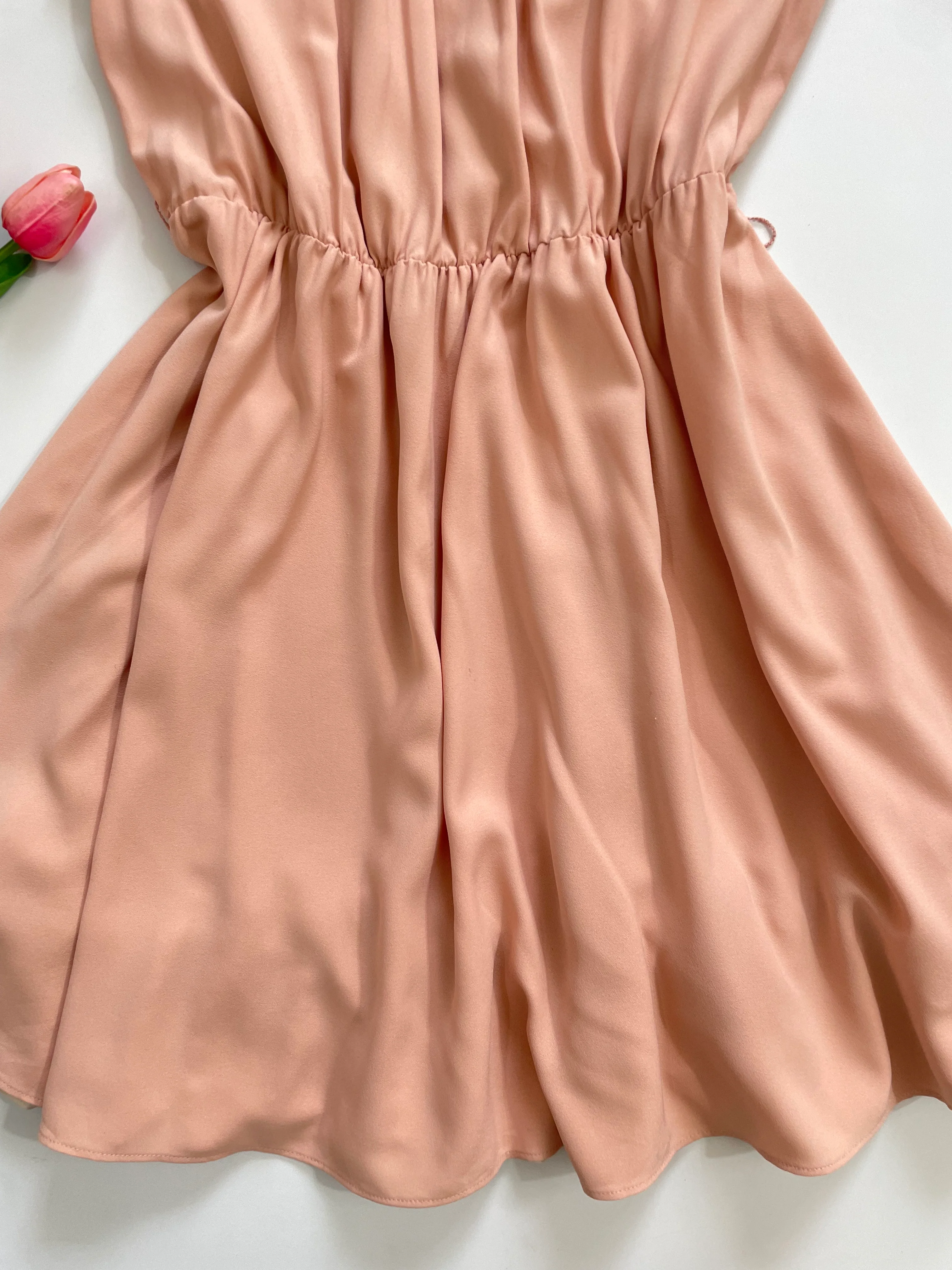 Peach Korean Dress-Bust 34 - Image 3
