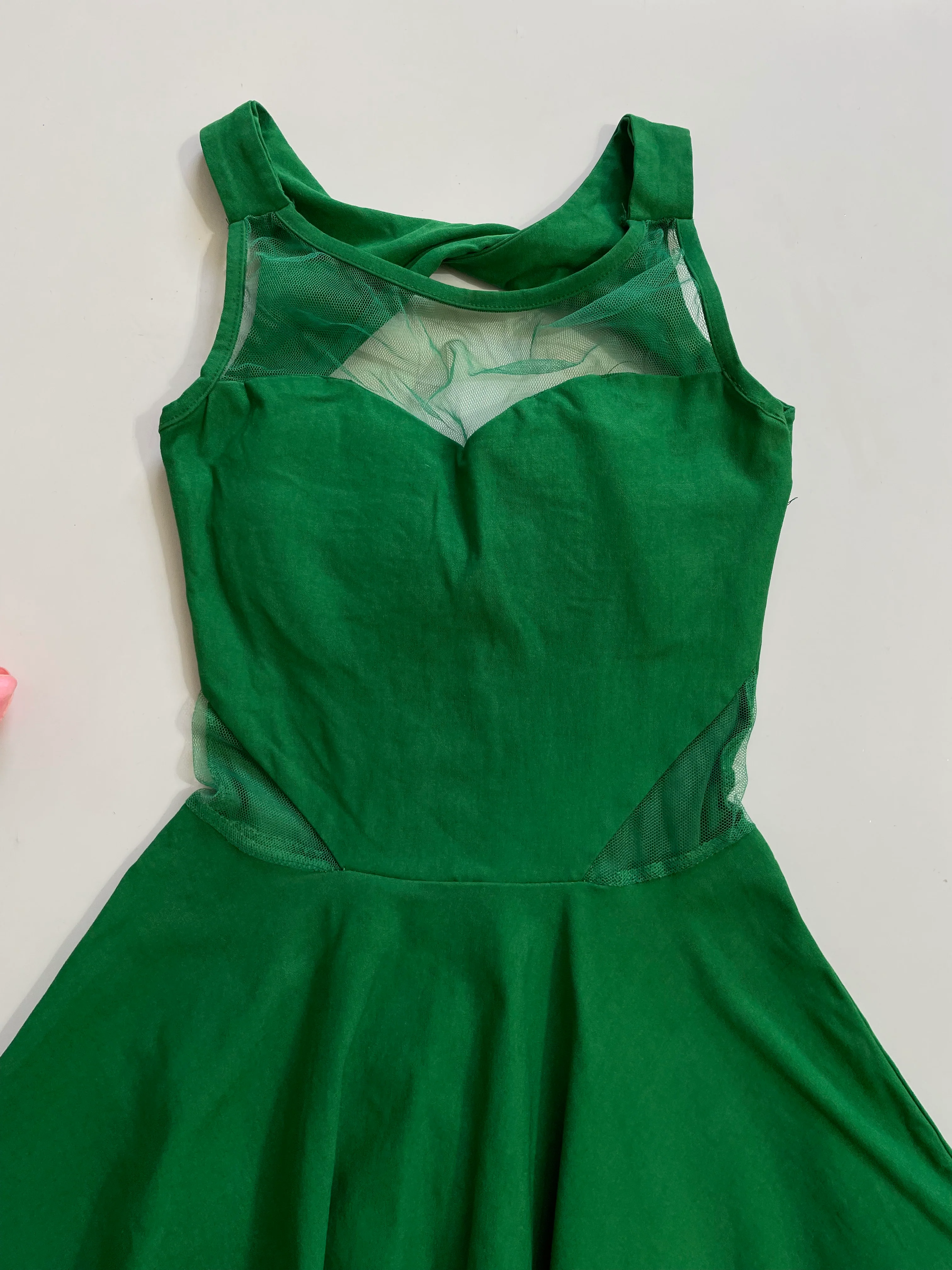 Sweetheart Neck Green Dress-Bust 30 to 32 - Image 2