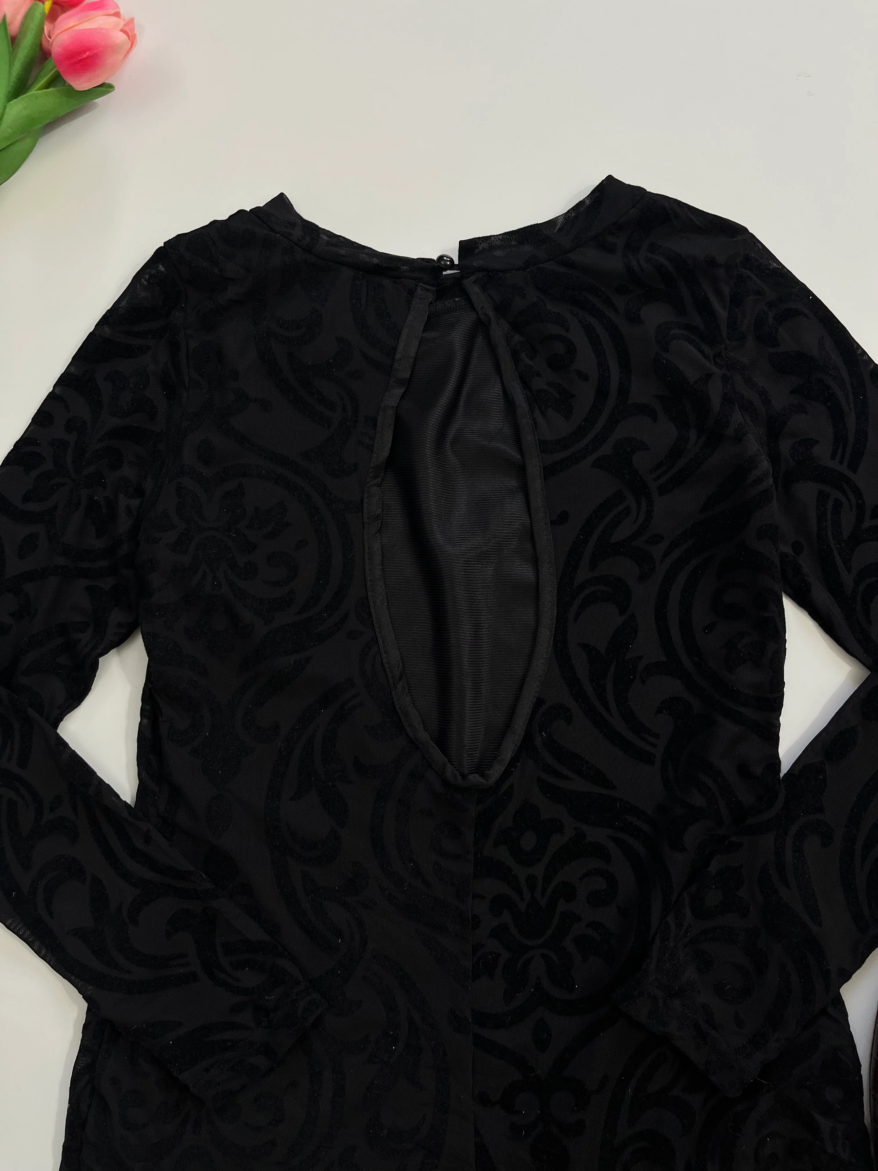 Bodycon Self Print Dress-Bust 32 to 34 - Image 2