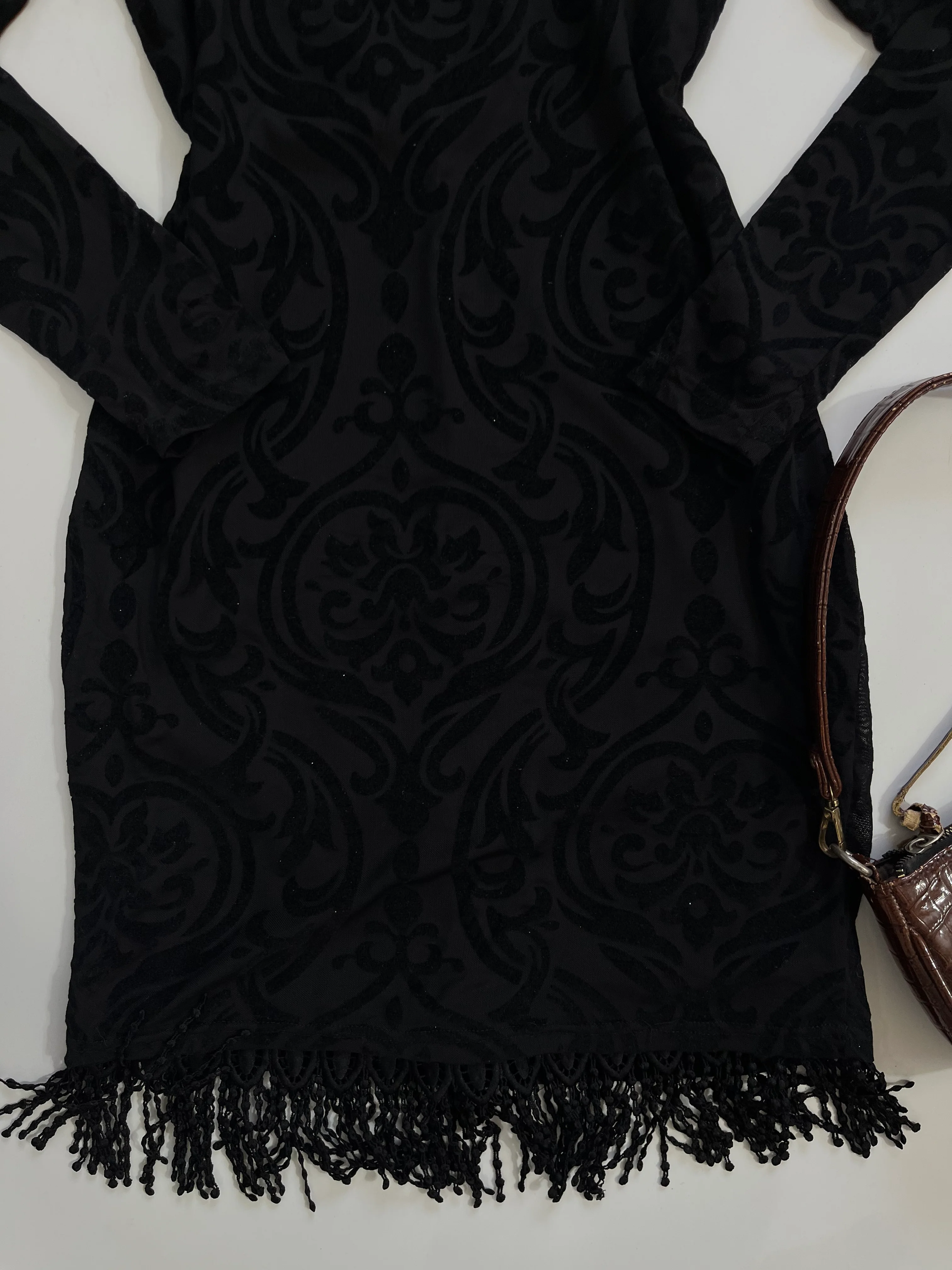 Bodycon Self Print Dress-Bust 32 to 34 - Image 3