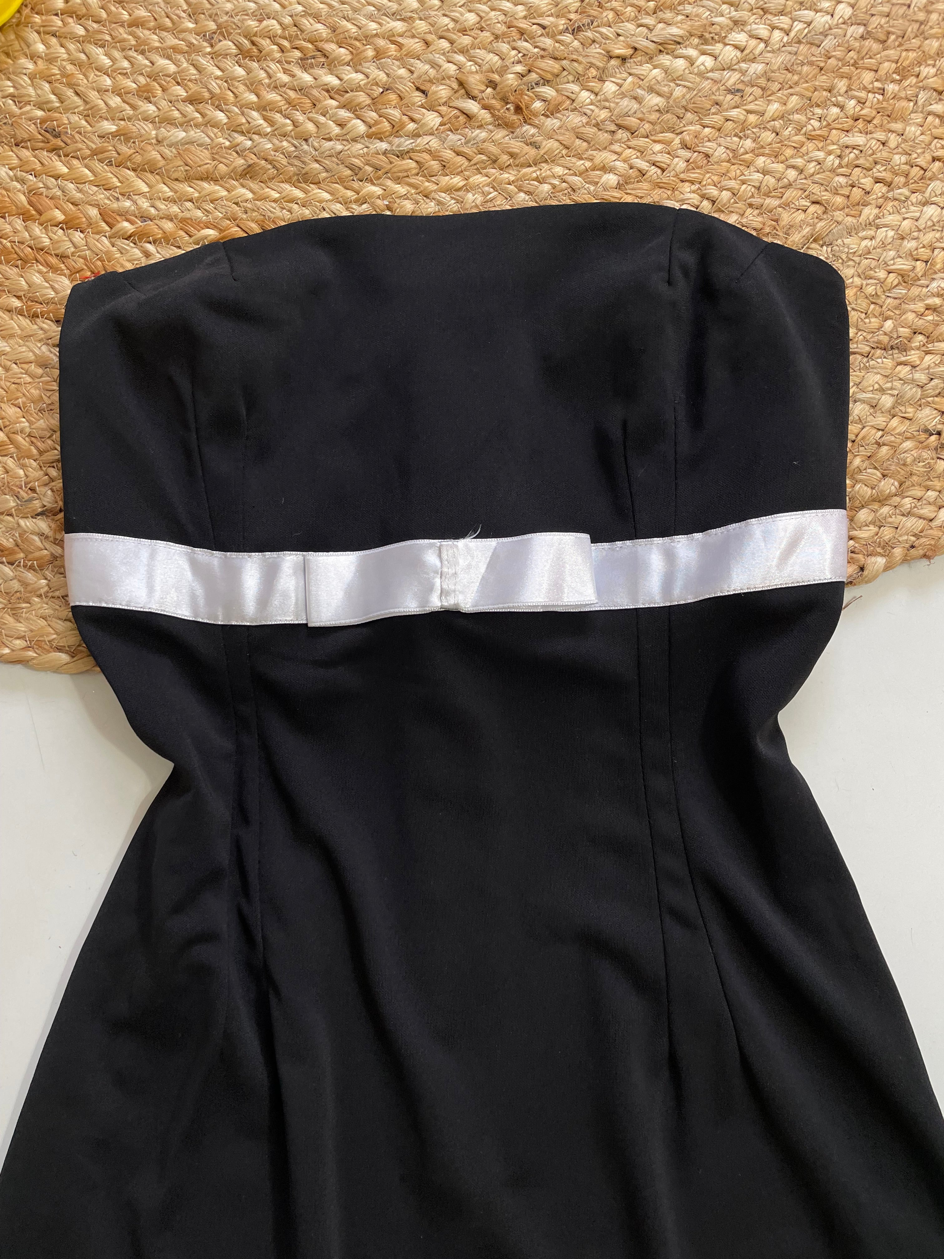 Tube Black Dress-Bust 30 - Image 2