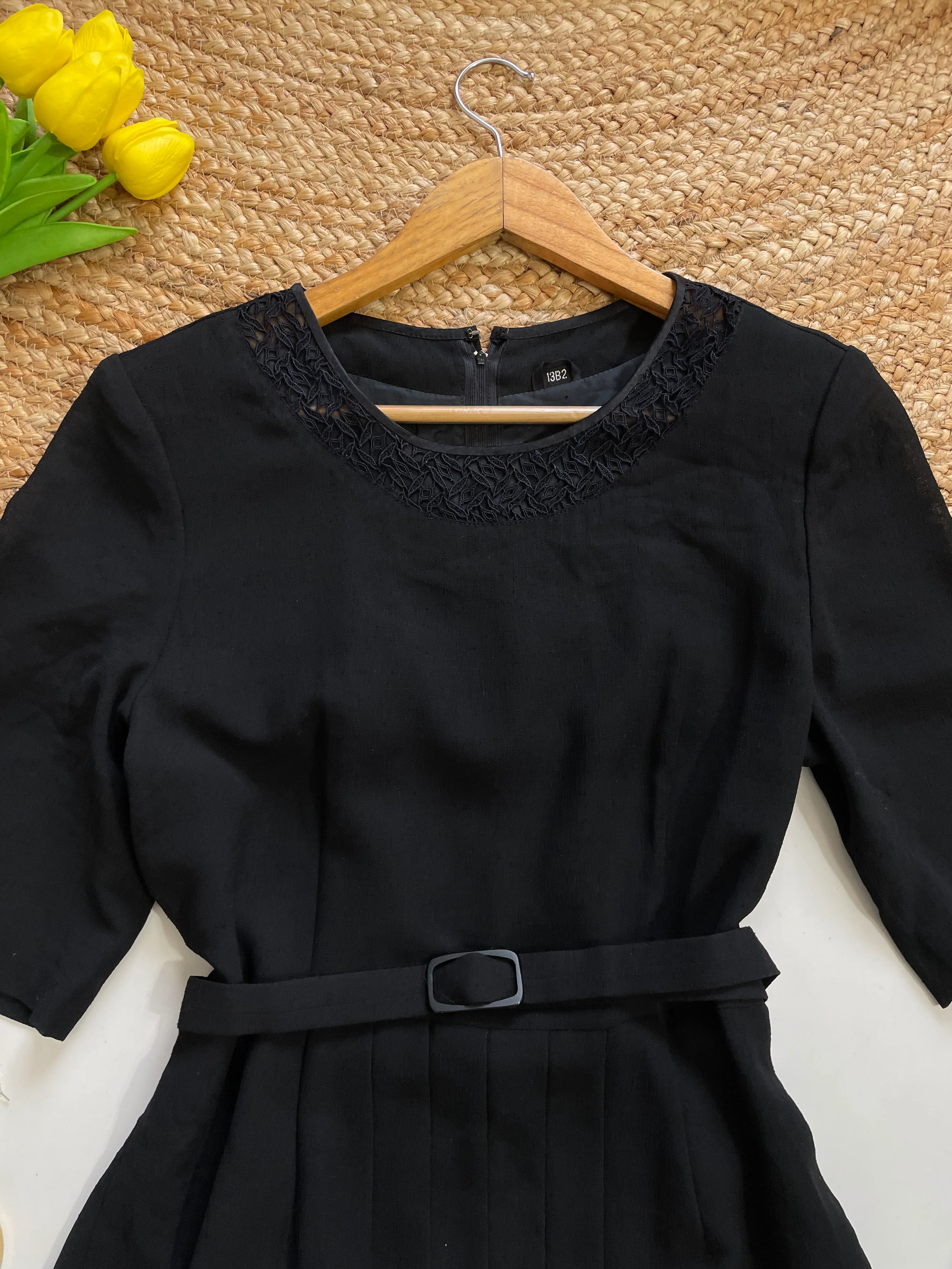 Belted Black Dresse-Bust 36 - Image 2