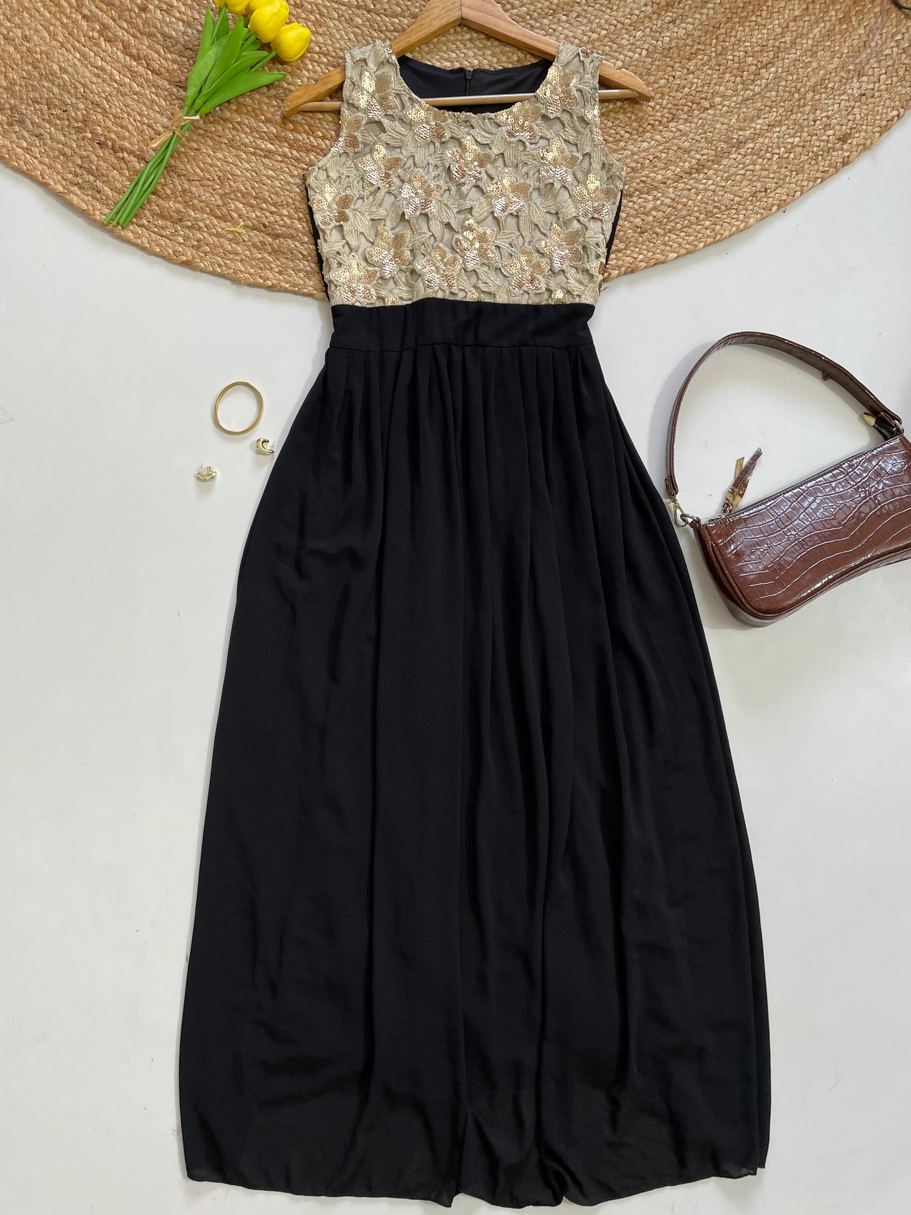 Embroidered Dress-Bust 30