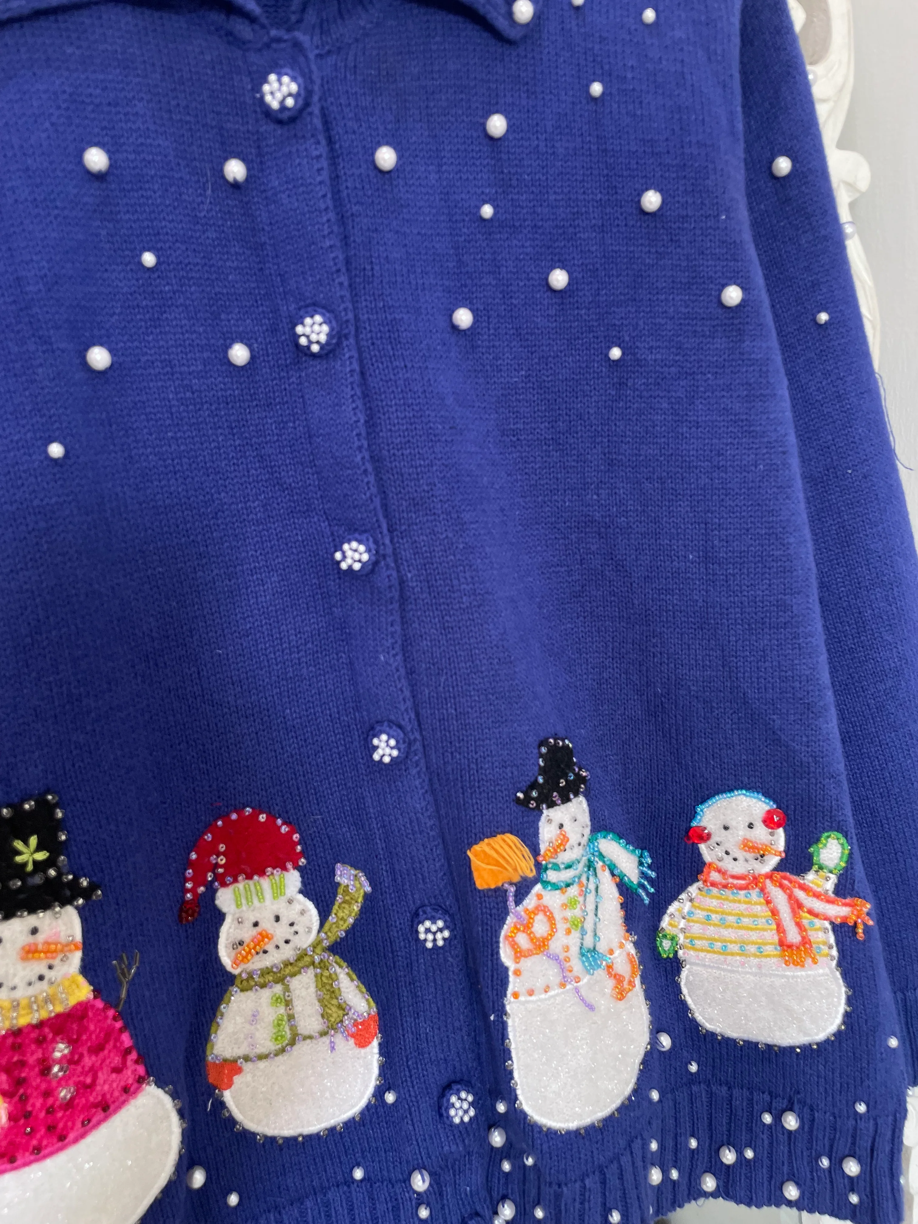Story Book Embroidered Christmas Sweater-Bust 42 - Image 3