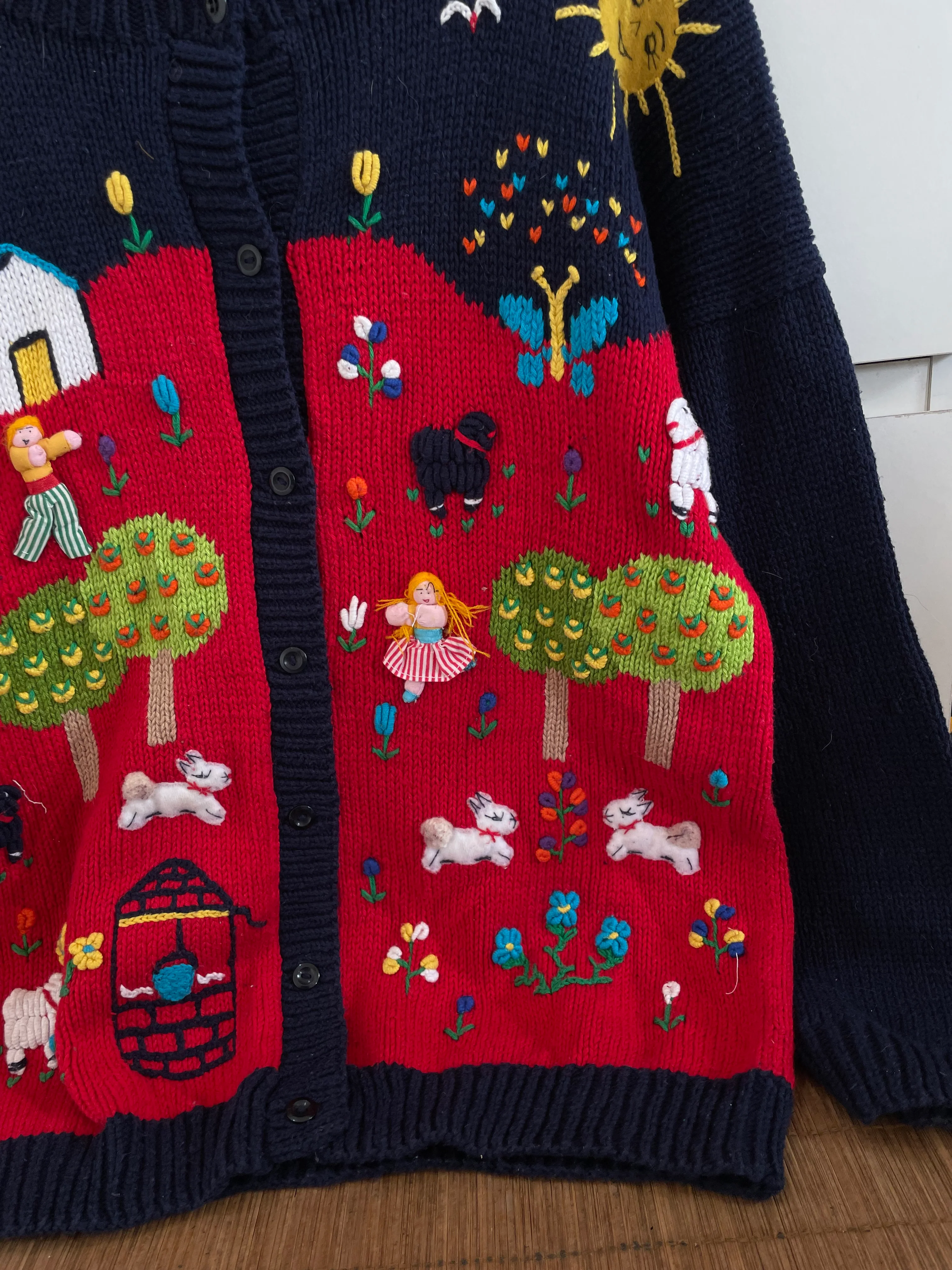 Landscape Embroidered Sweater-Bust 44 - Image 2