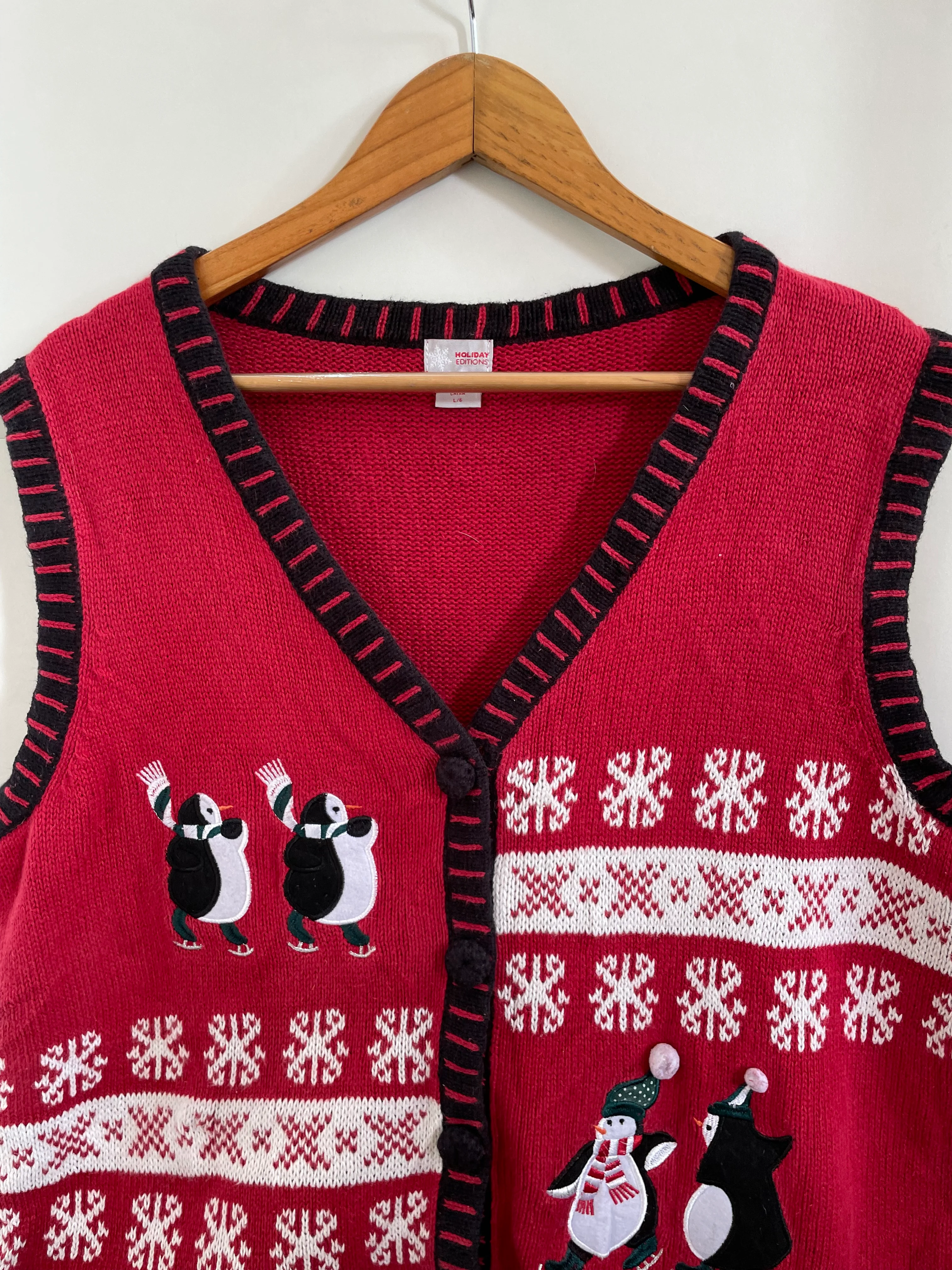 Embroidered Christmas Sweater-Bust 44 - Image 2
