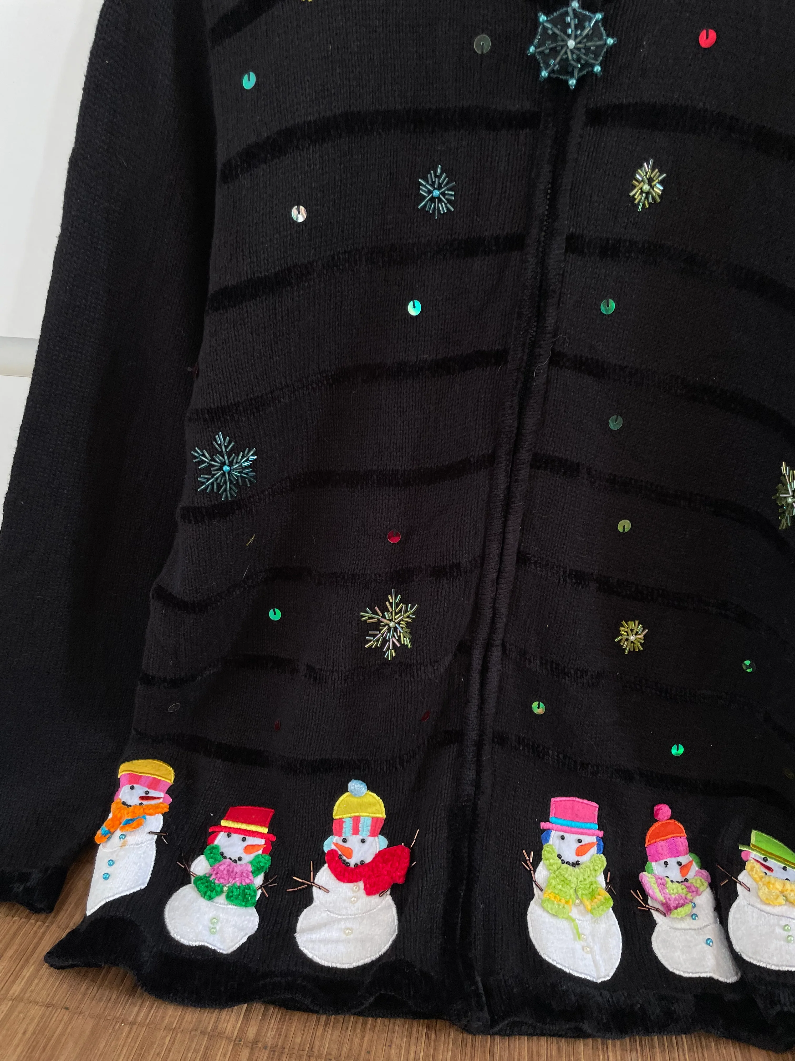Embroidered Christmas Sweater-Bust 42 - Image 2