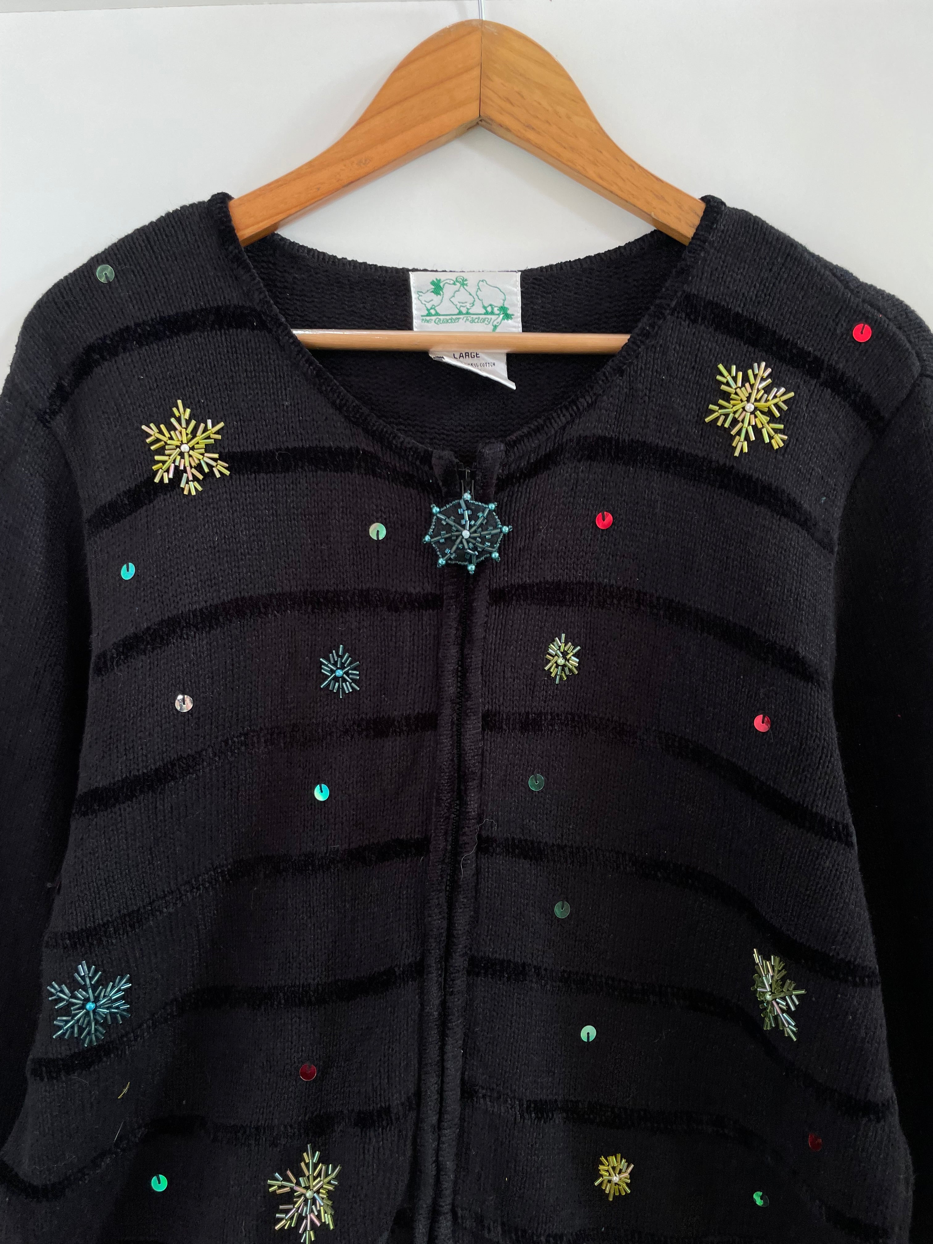 Embroidered Christmas Sweater-Bust 42 - Image 3