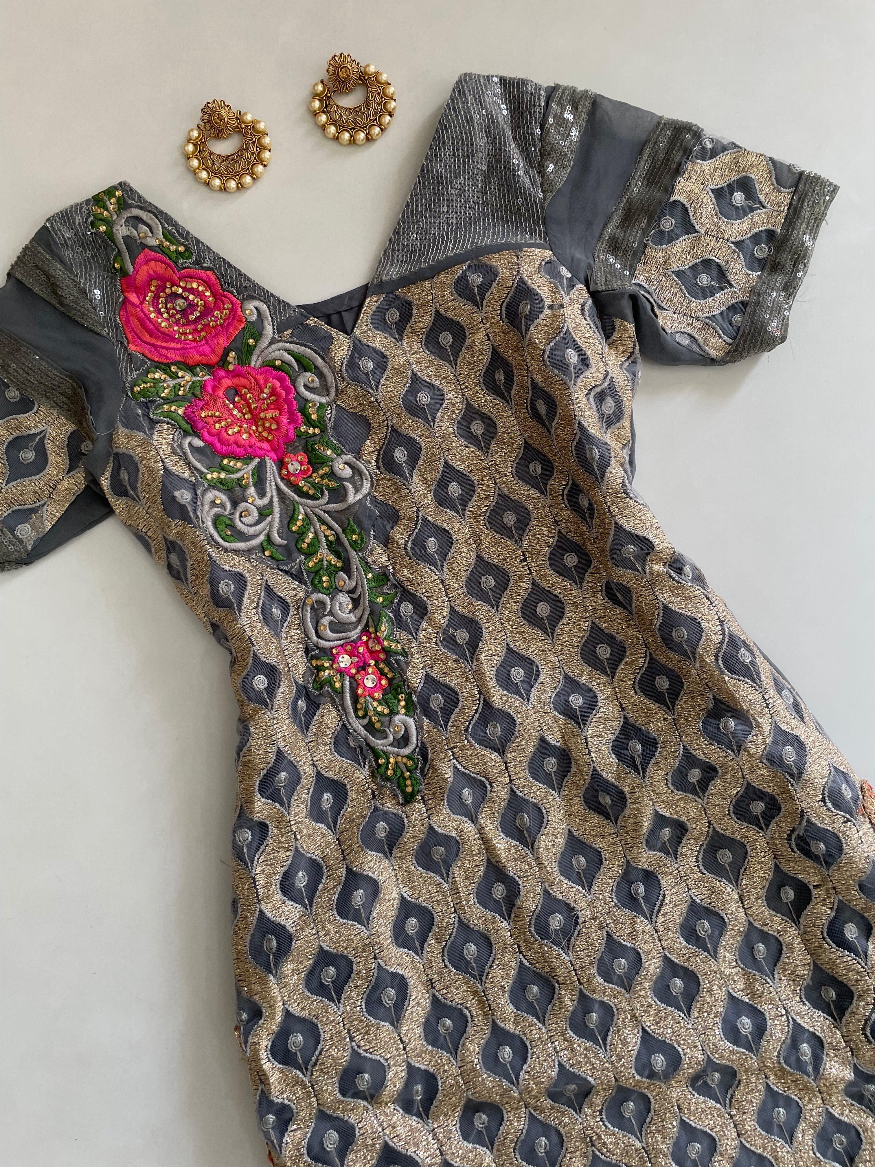 Embroidered Kurti-Bust 32 - Image 2