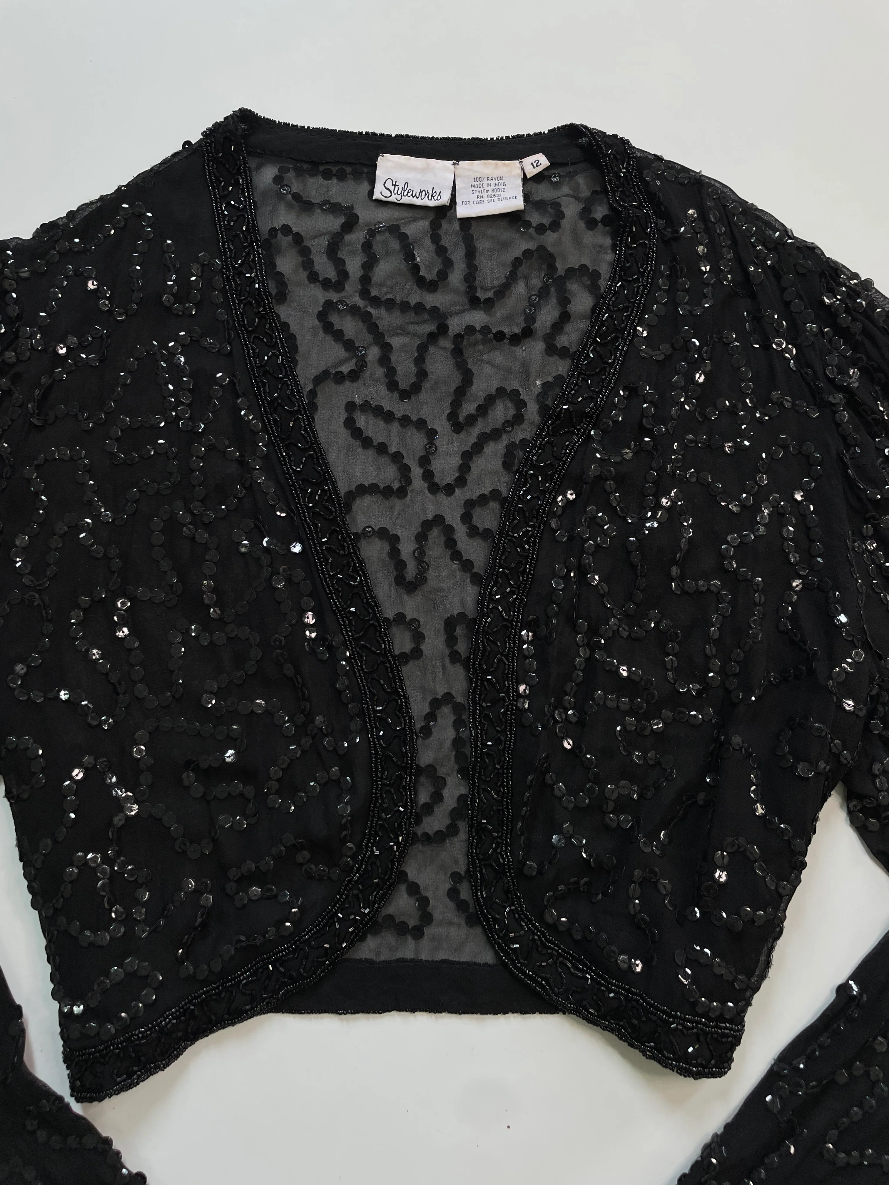 Styleworks Embroidered Sequin Top-Bust 38 - Image 3