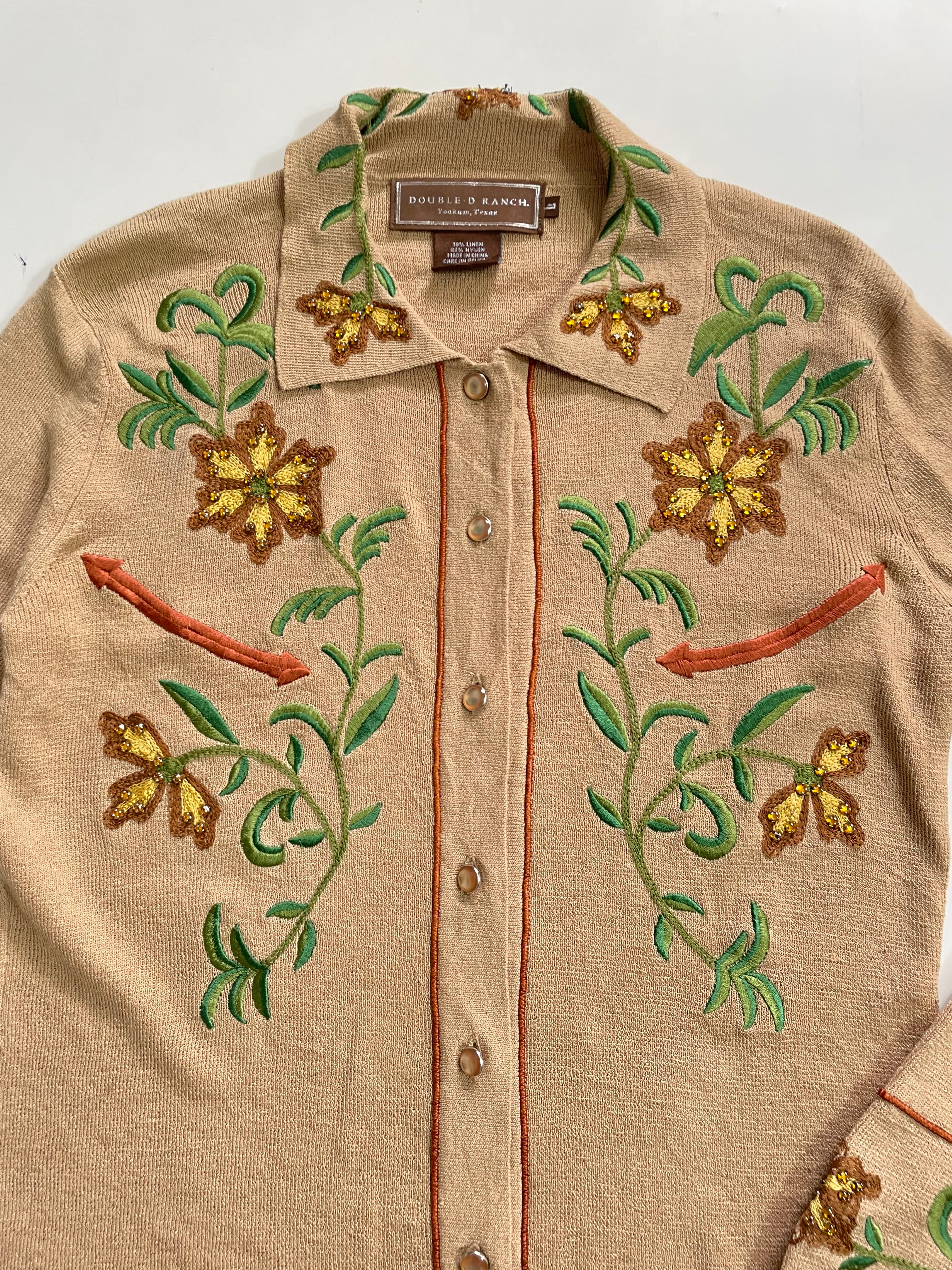 Double D Ranch Embroidered Sweater - Bust 34 to 38 - Image 2