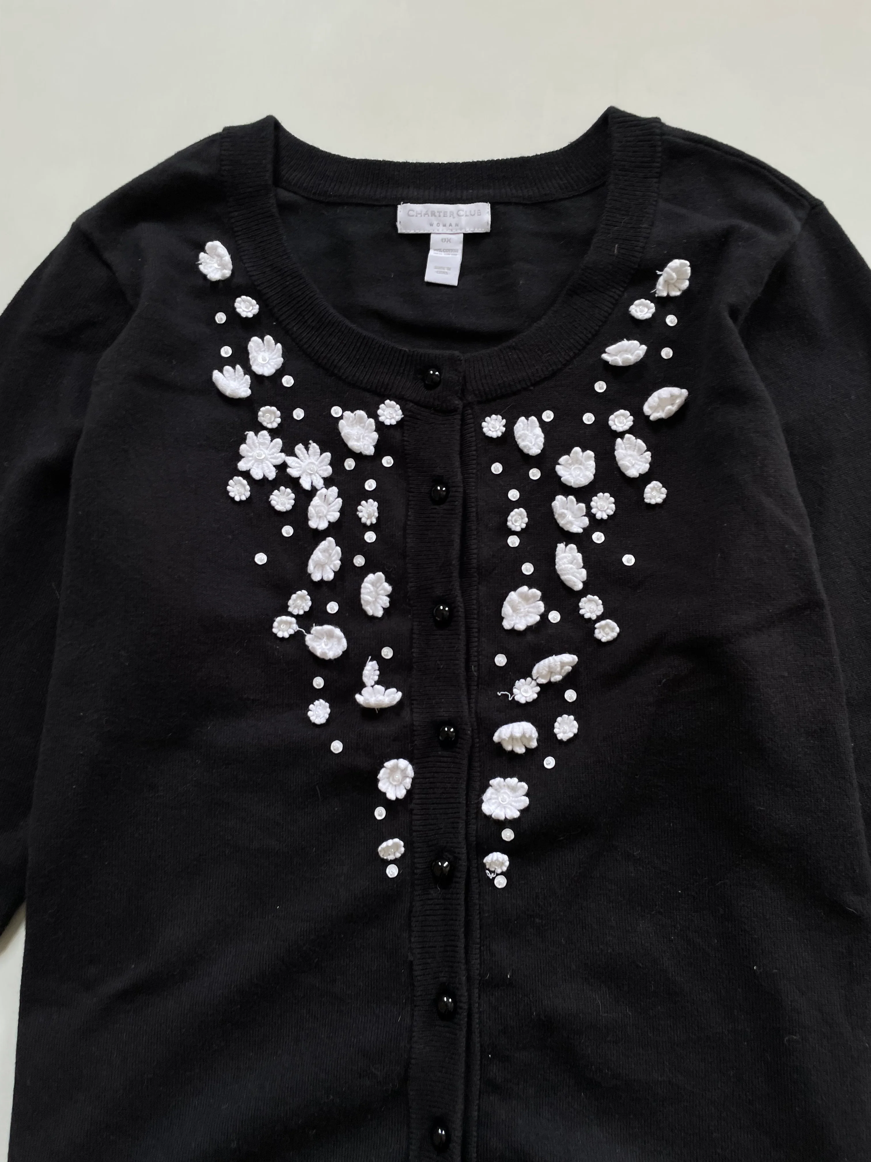 Charter Club Embroidered Sweater-Bust 44 - Image 2