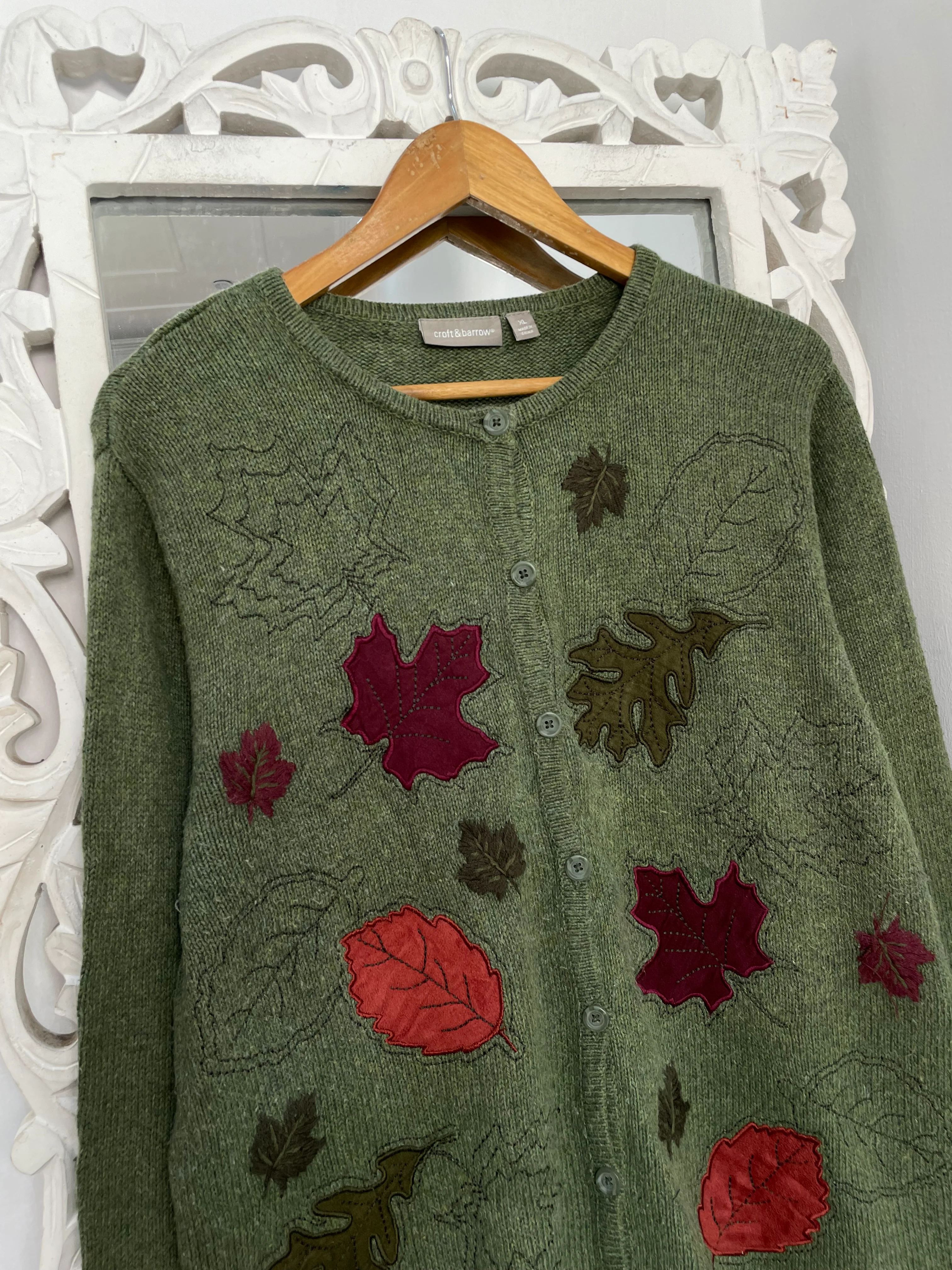 Croft&Barrow Embroidered Vintage Sweater-Bust 46 - Image 2