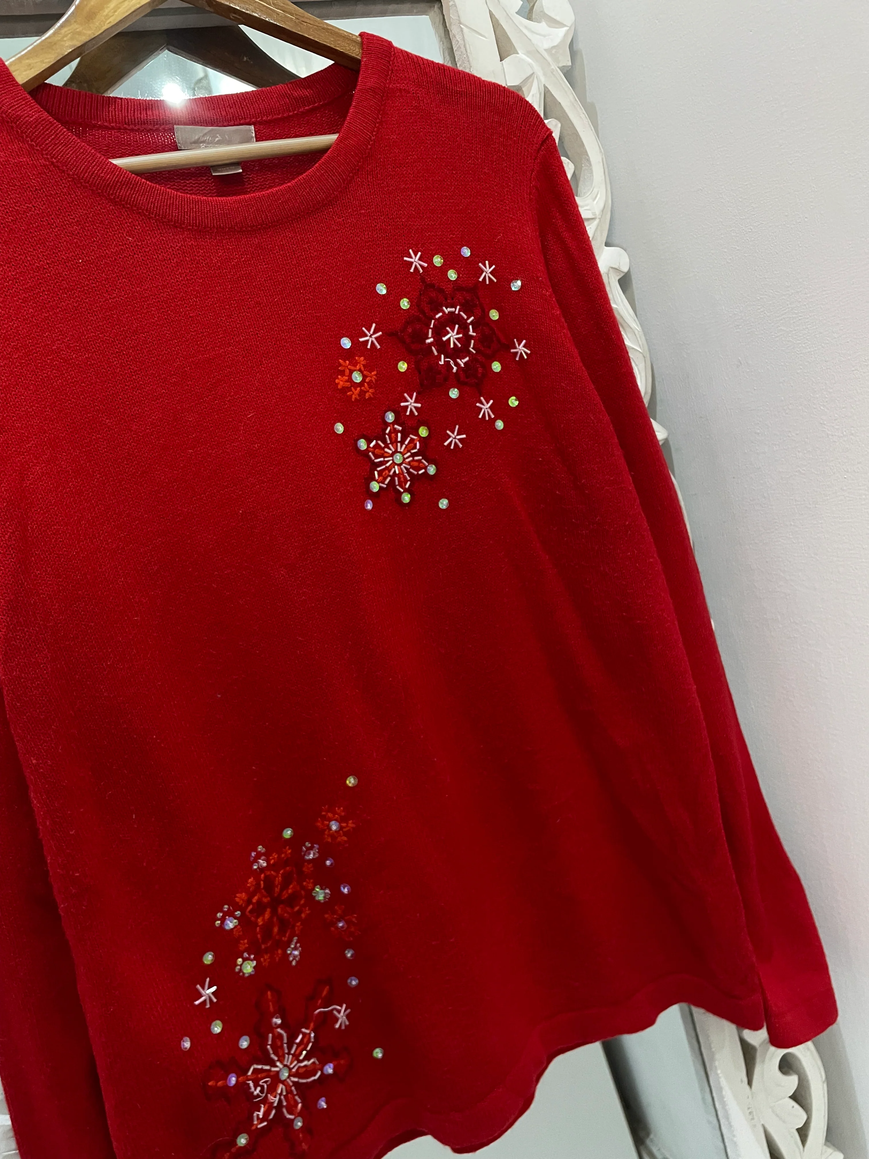 Embroidered Vintage Sweater-Bust 44 - Image 3
