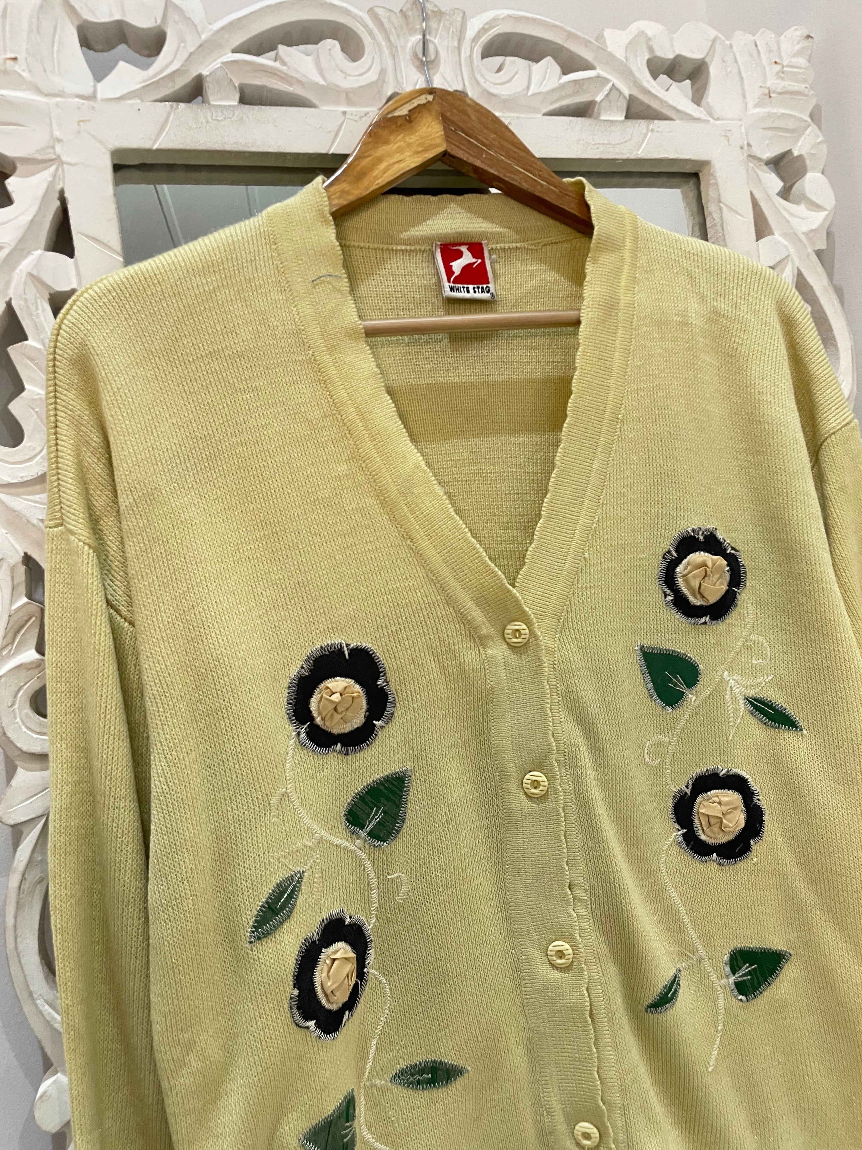 Embroidered Vintage Sweater-Bust 42 - Image 2
