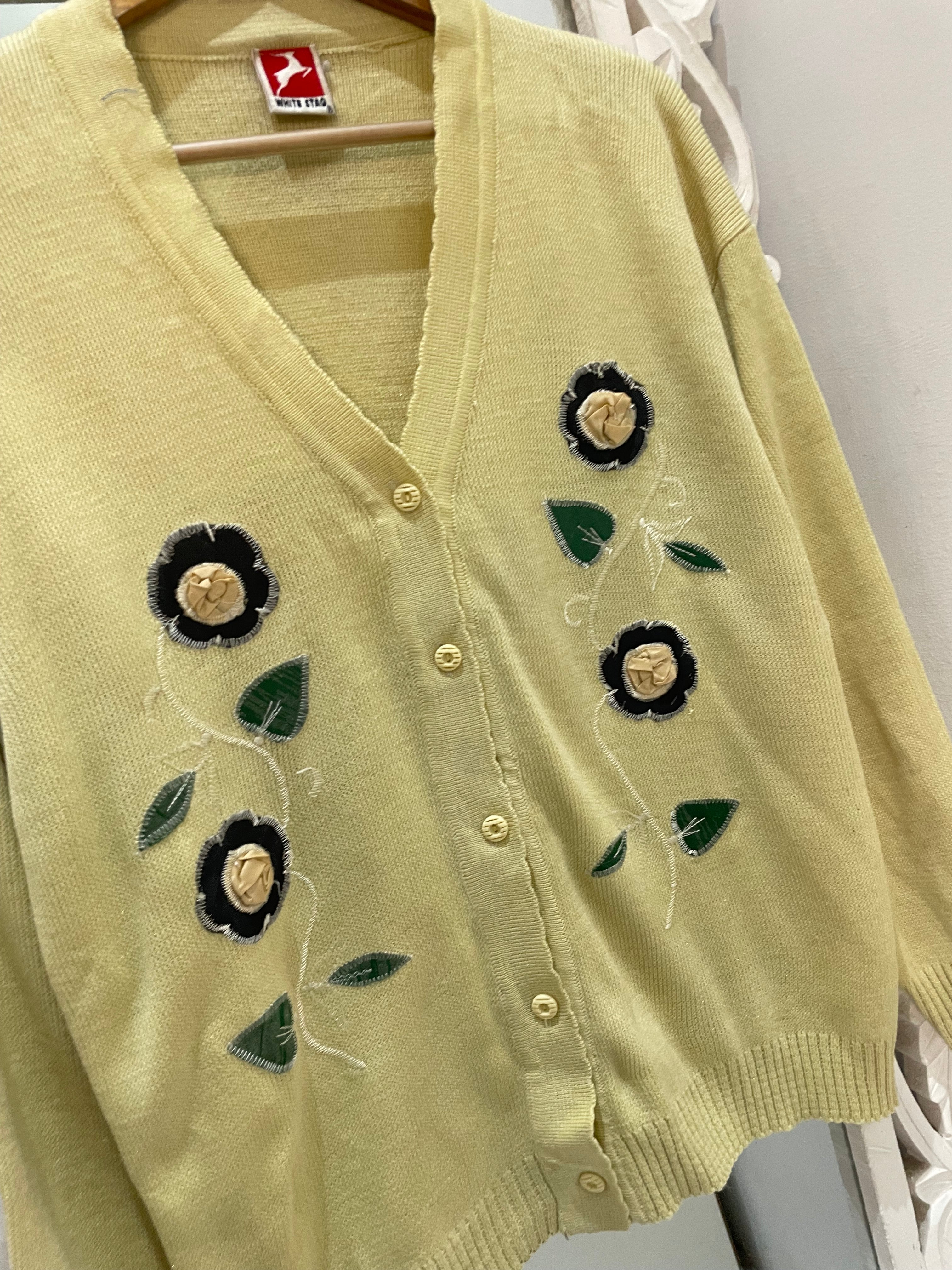 Embroidered Vintage Sweater-Bust 42 - Image 3