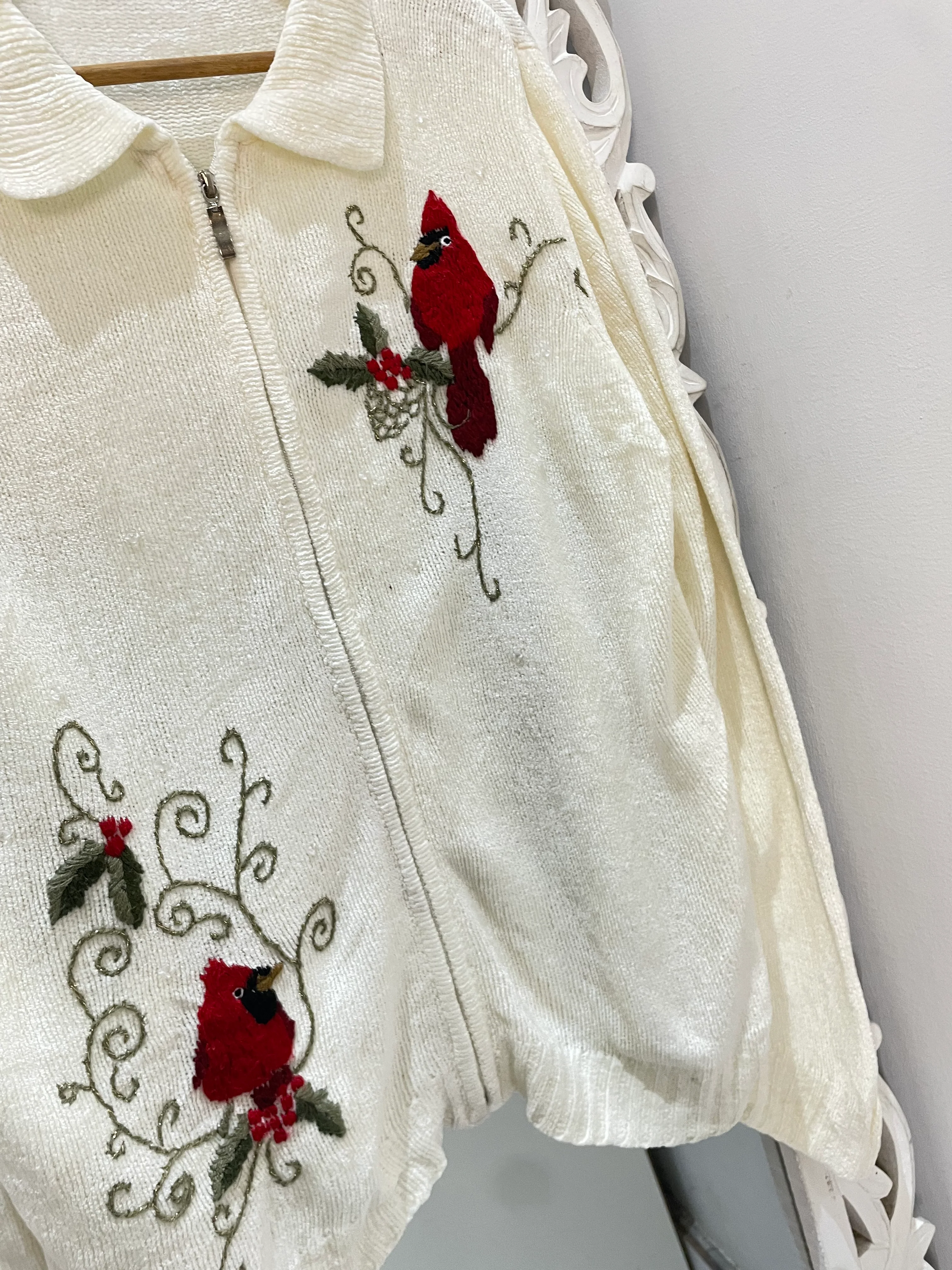 Embroidered Vintage Sweater-Bust 44 - Image 3