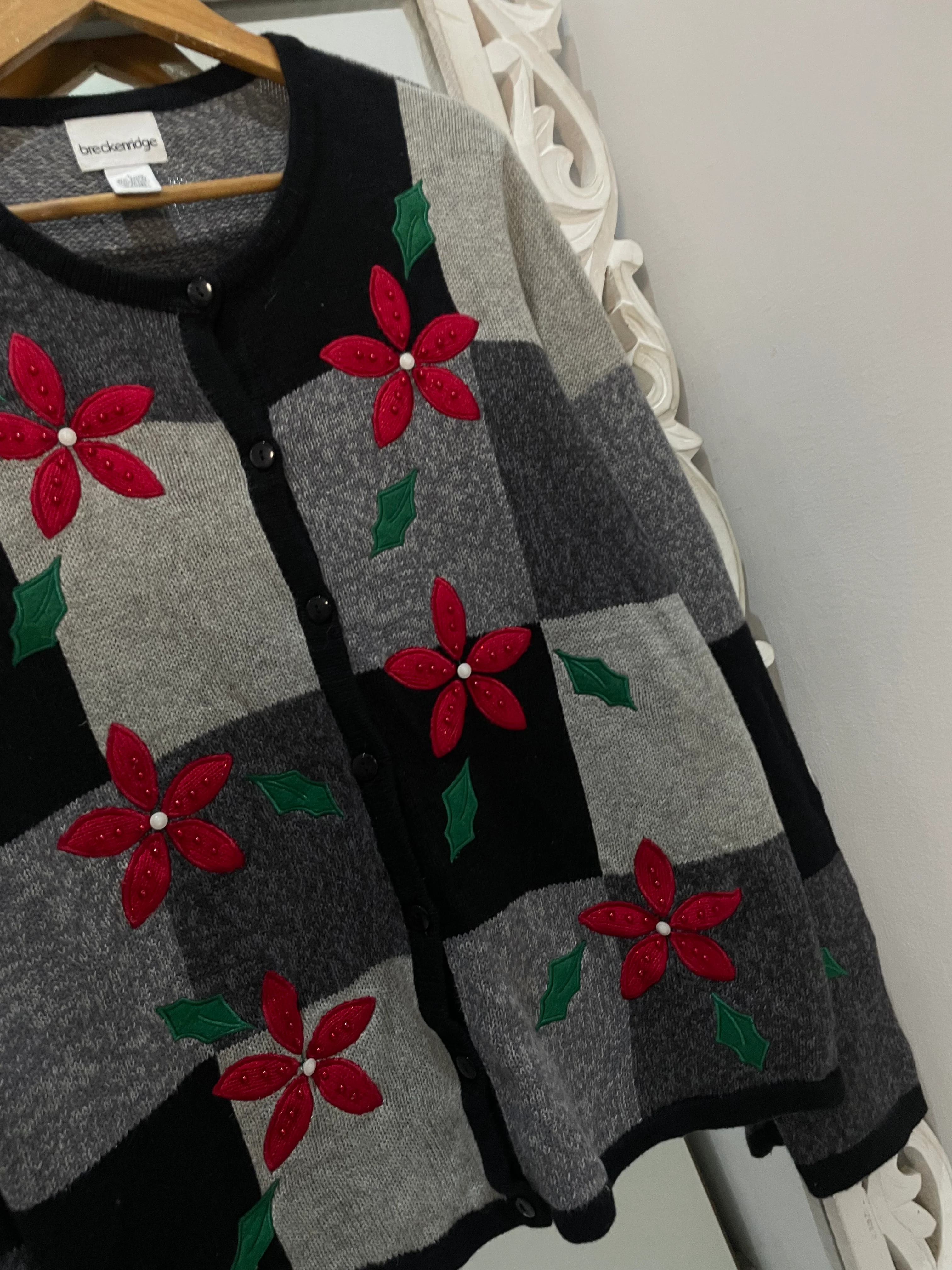 Breckenridge Embroidered Vintage Sweater-Bust 44 - Image 2