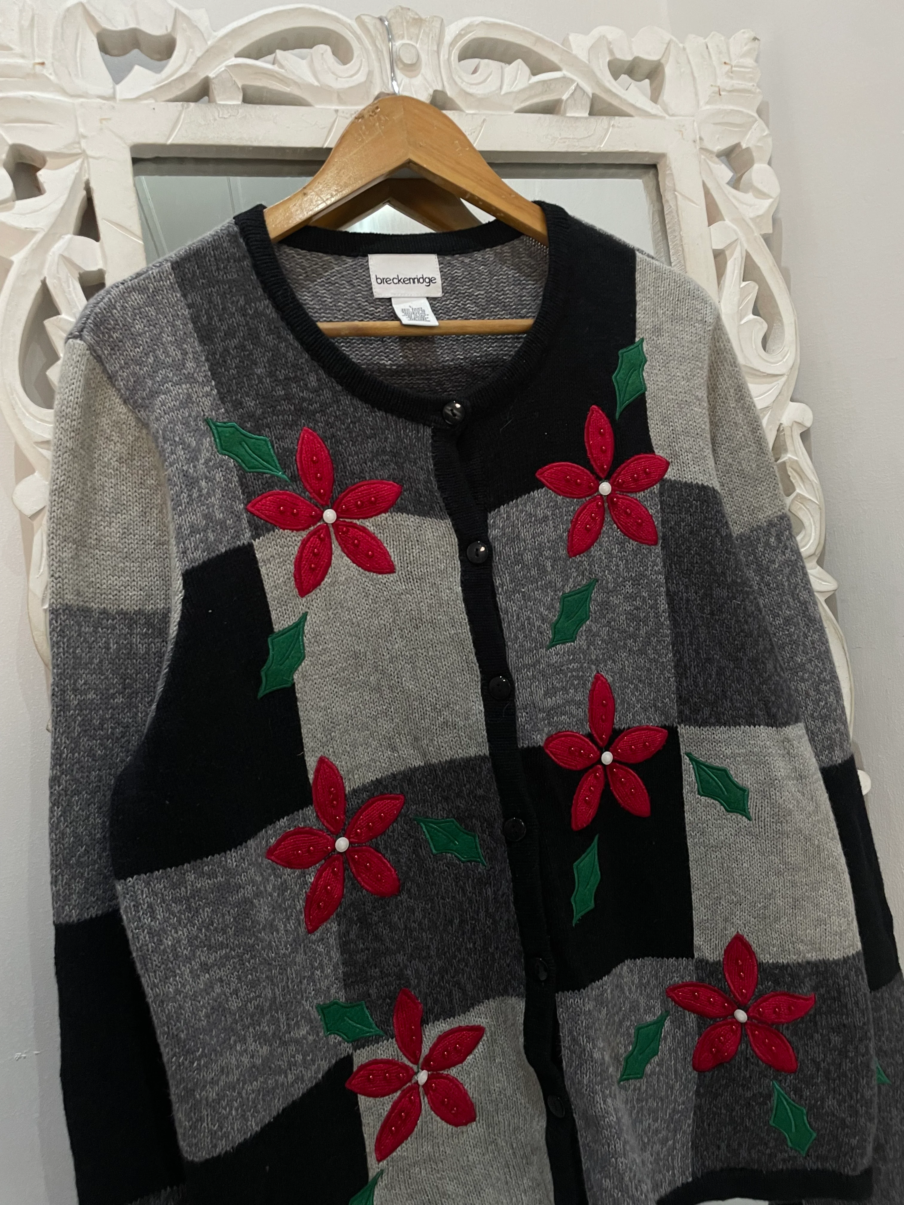 Breckenridge Embroidered Vintage Sweater-Bust 44 - Image 3