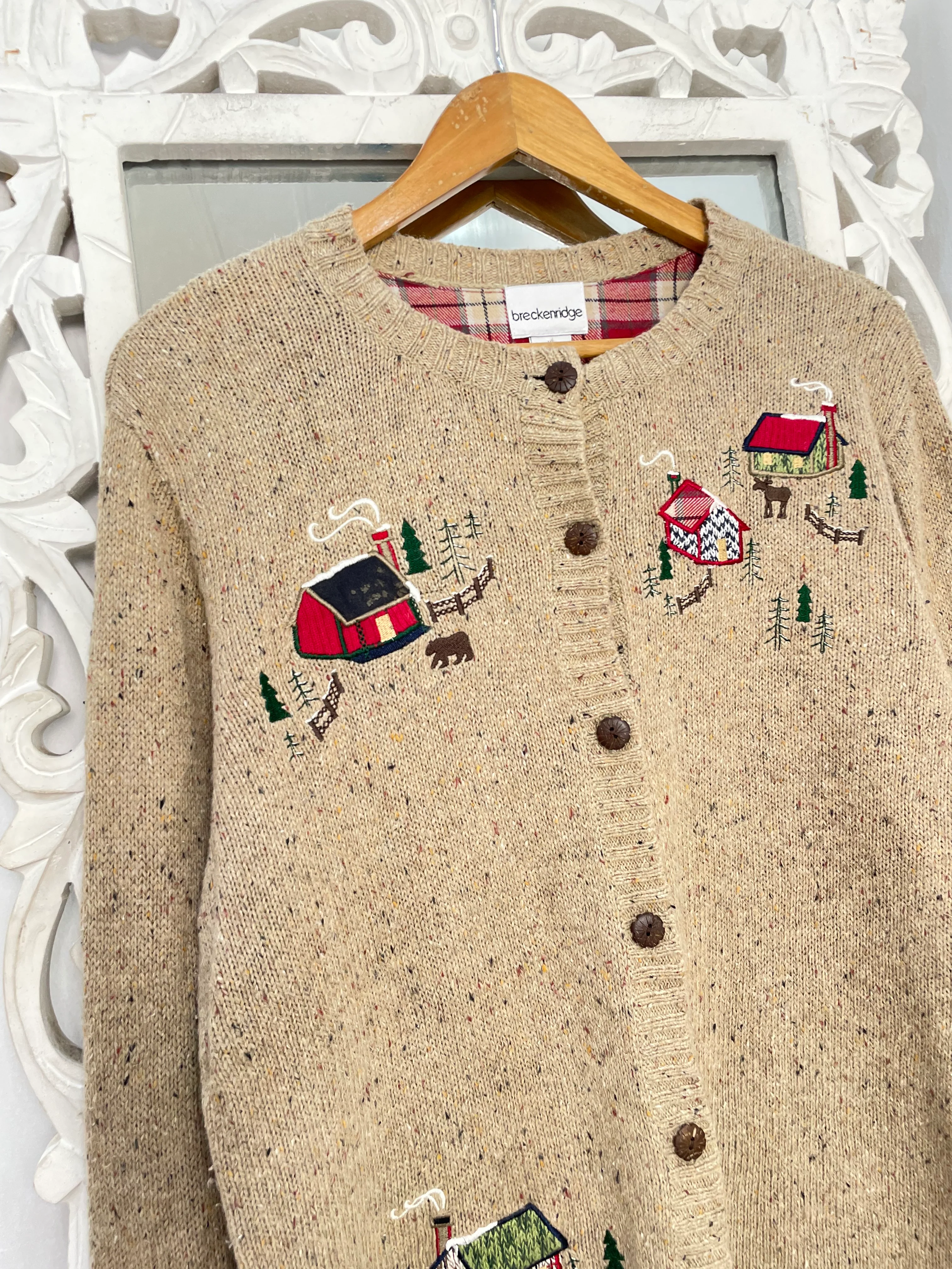 Breckenridge Embroidered Vintage Sweater-Bust 46 - Image 2