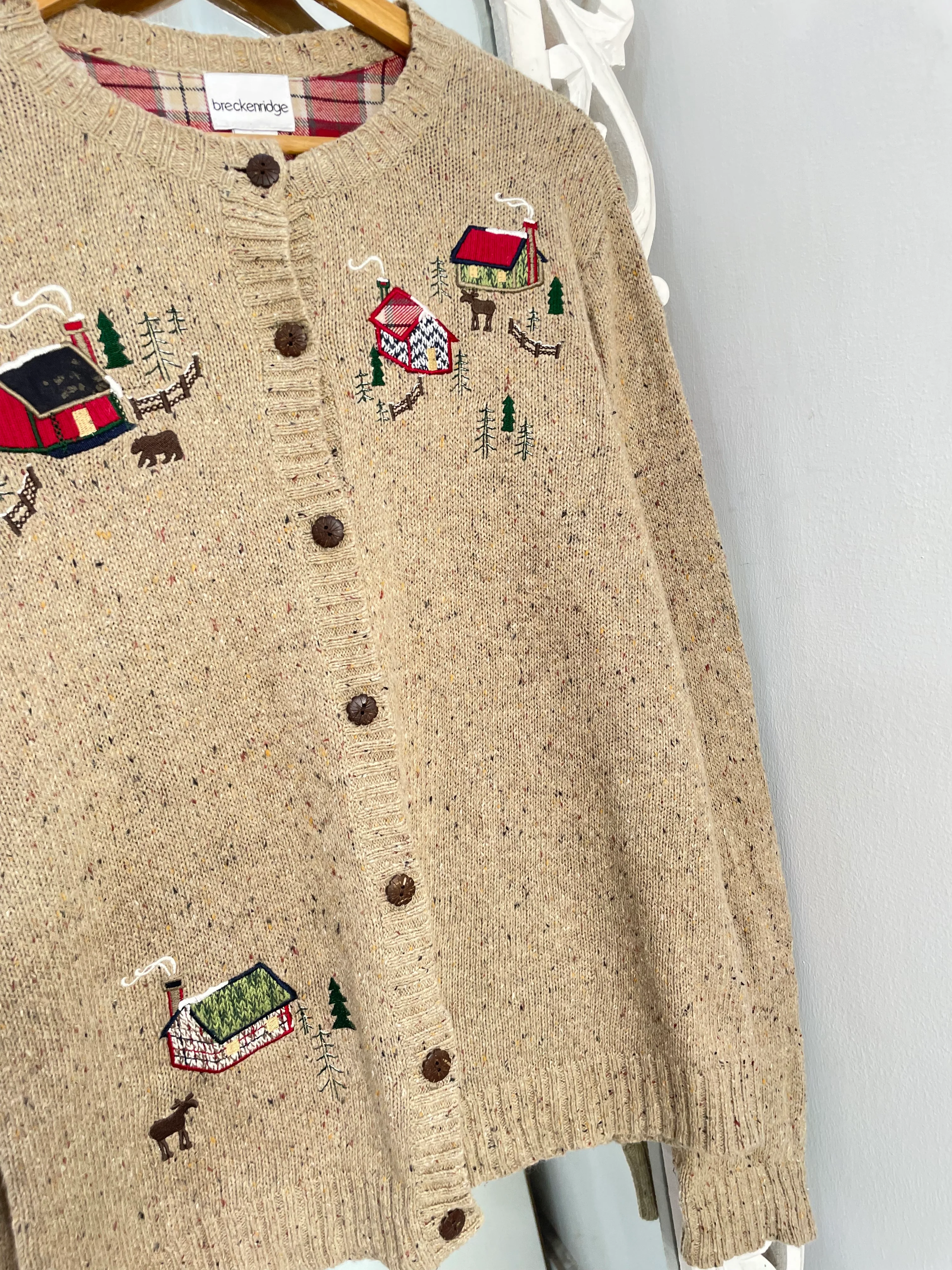 Breckenridge Embroidered Vintage Sweater-Bust 46 - Image 3