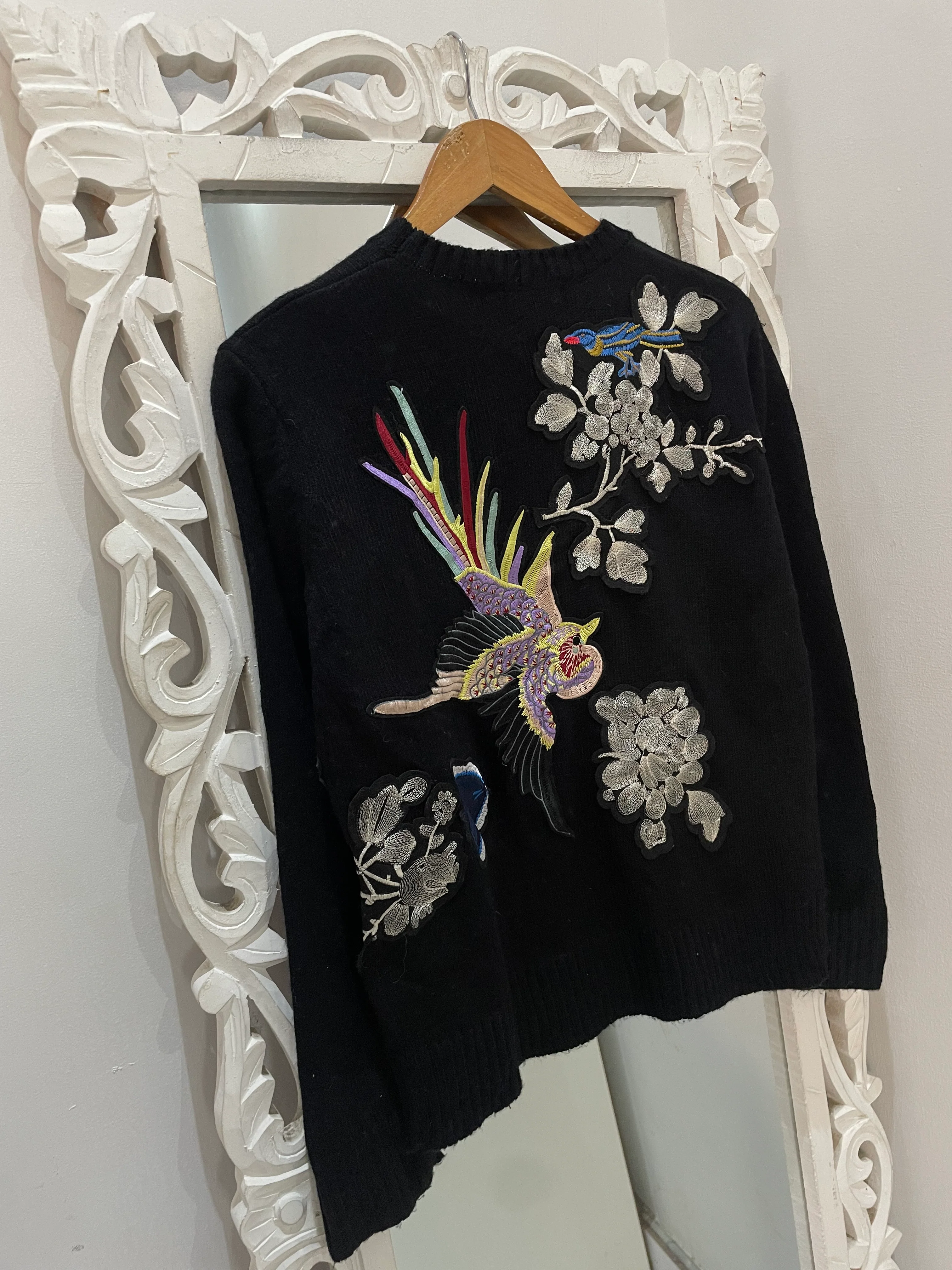 Embroidered Vintage Sweater-Bust 38 - Image 2