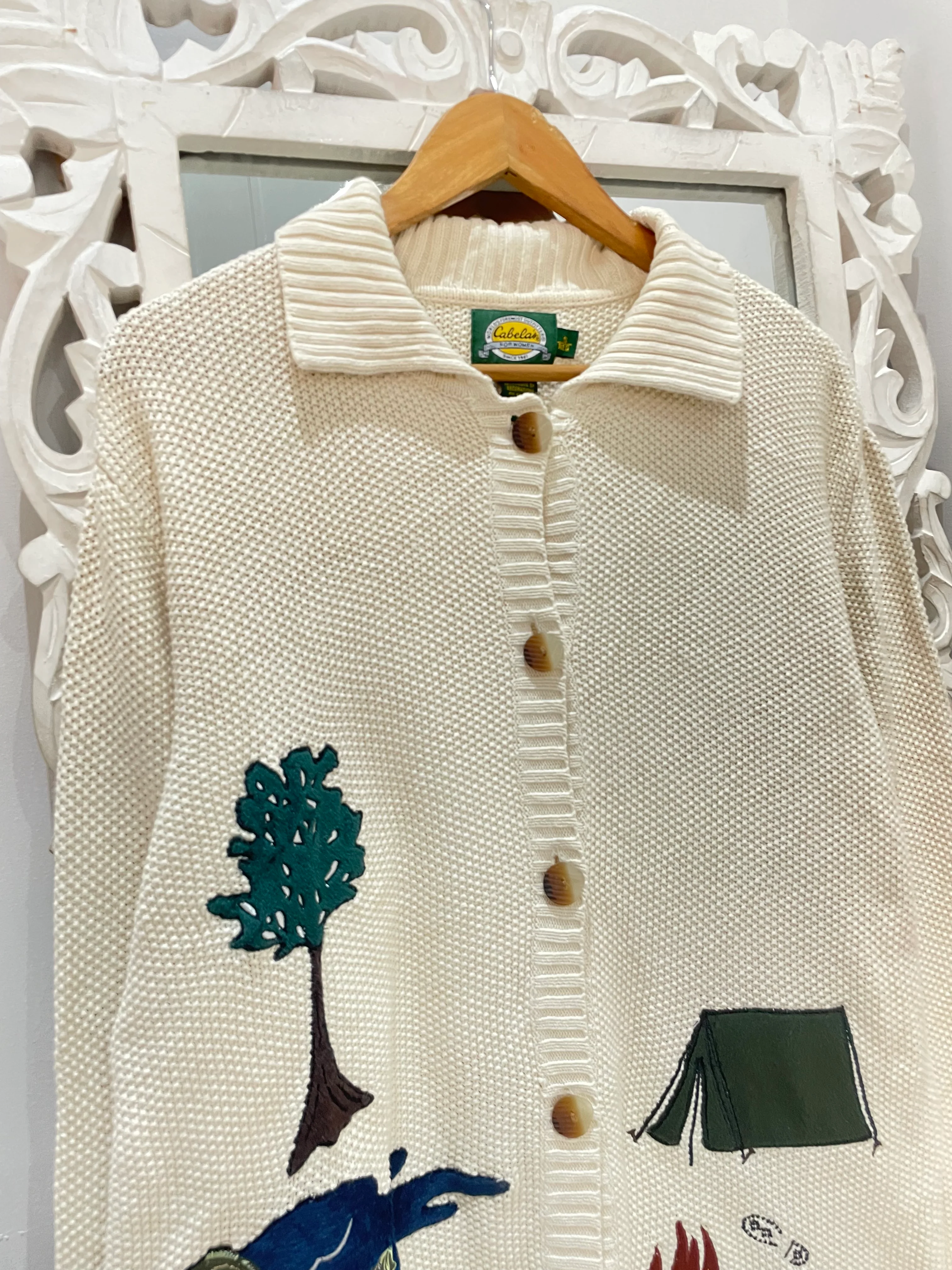 Embroidered Vintage Sweater-Bust 44 - Image 2