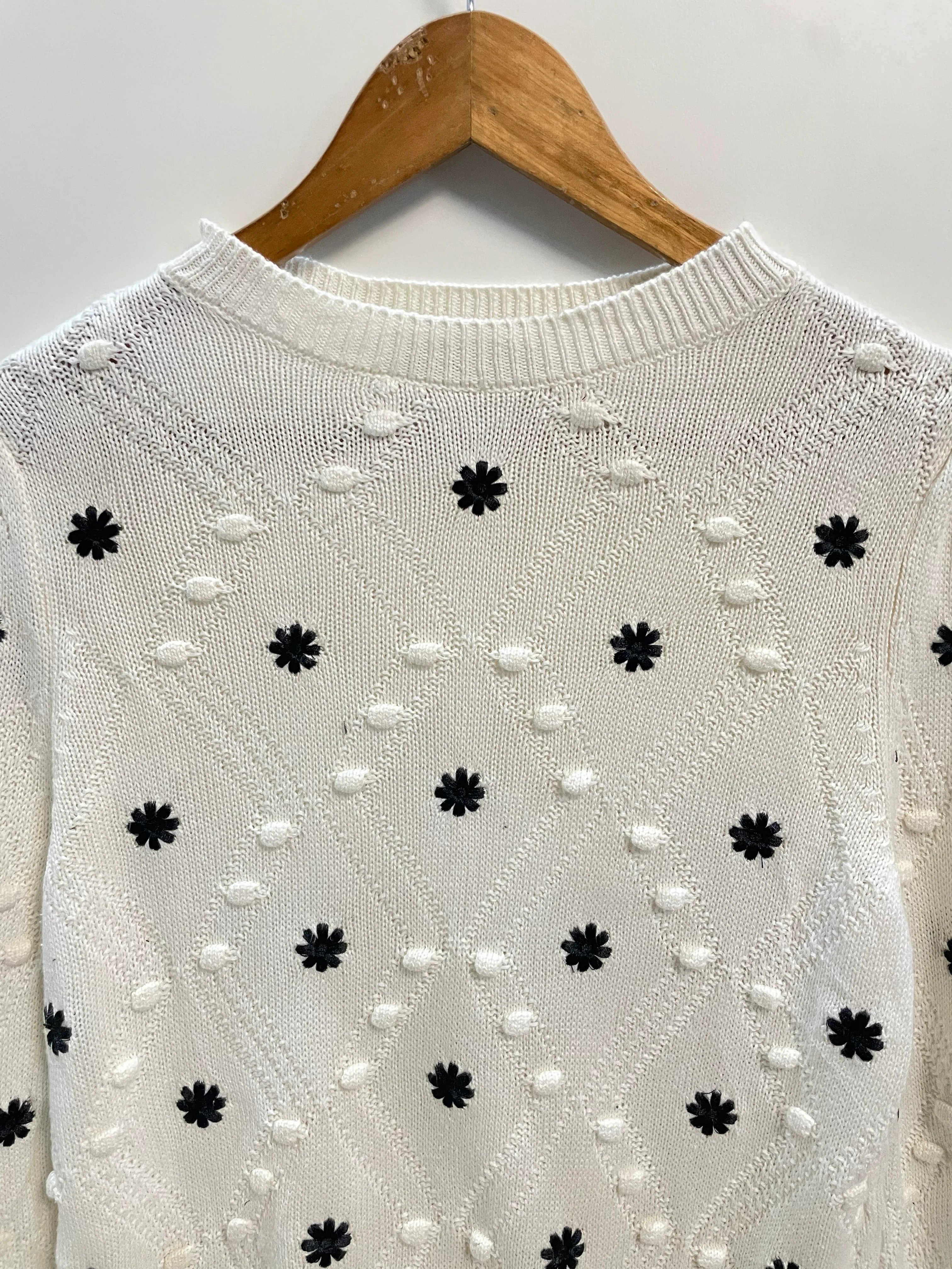 Embroidered Vintage Sweater-Bust 38 - Image 2