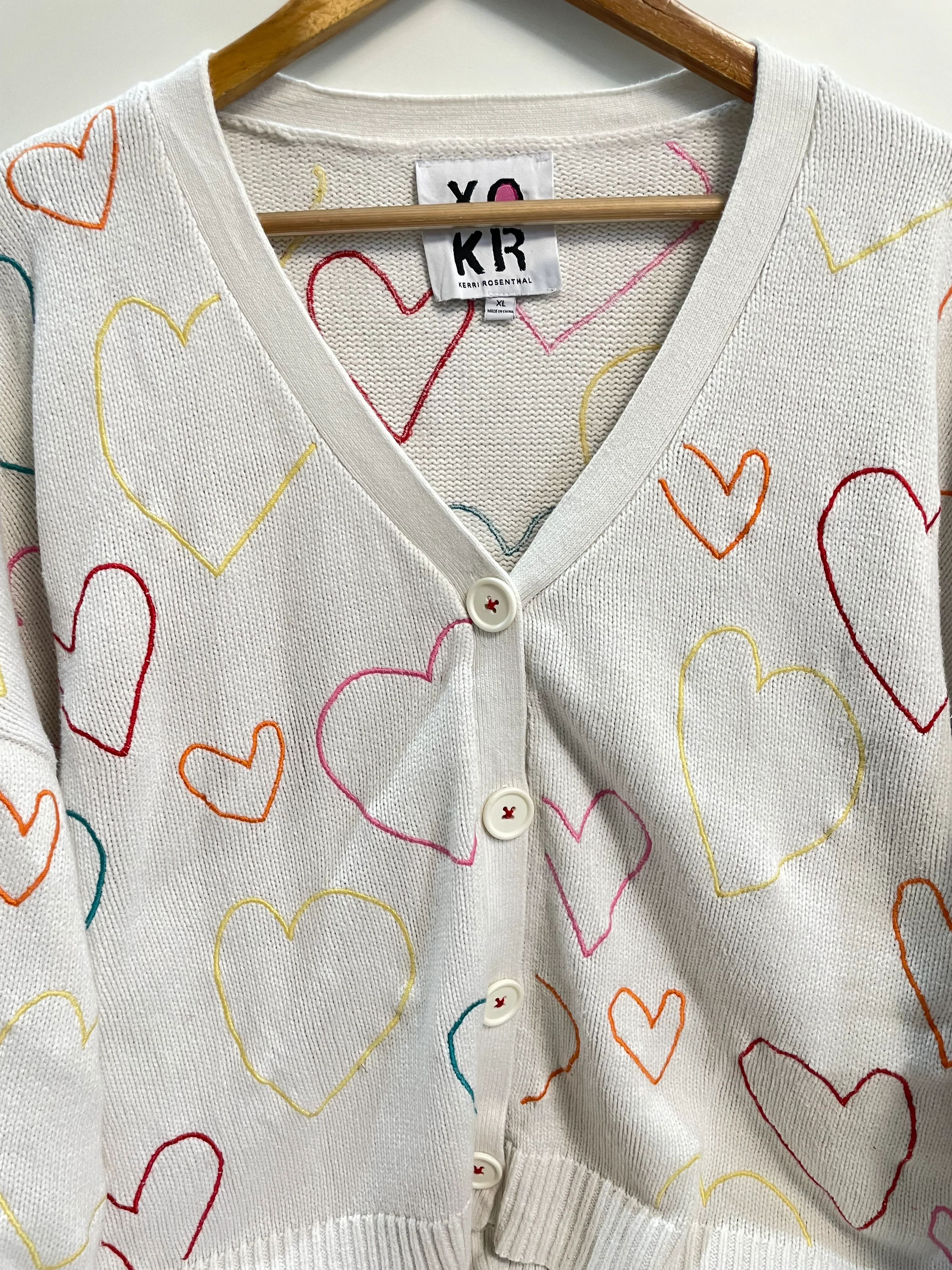 Embroidered Vintage Sweater-Bust 58 - Image 2