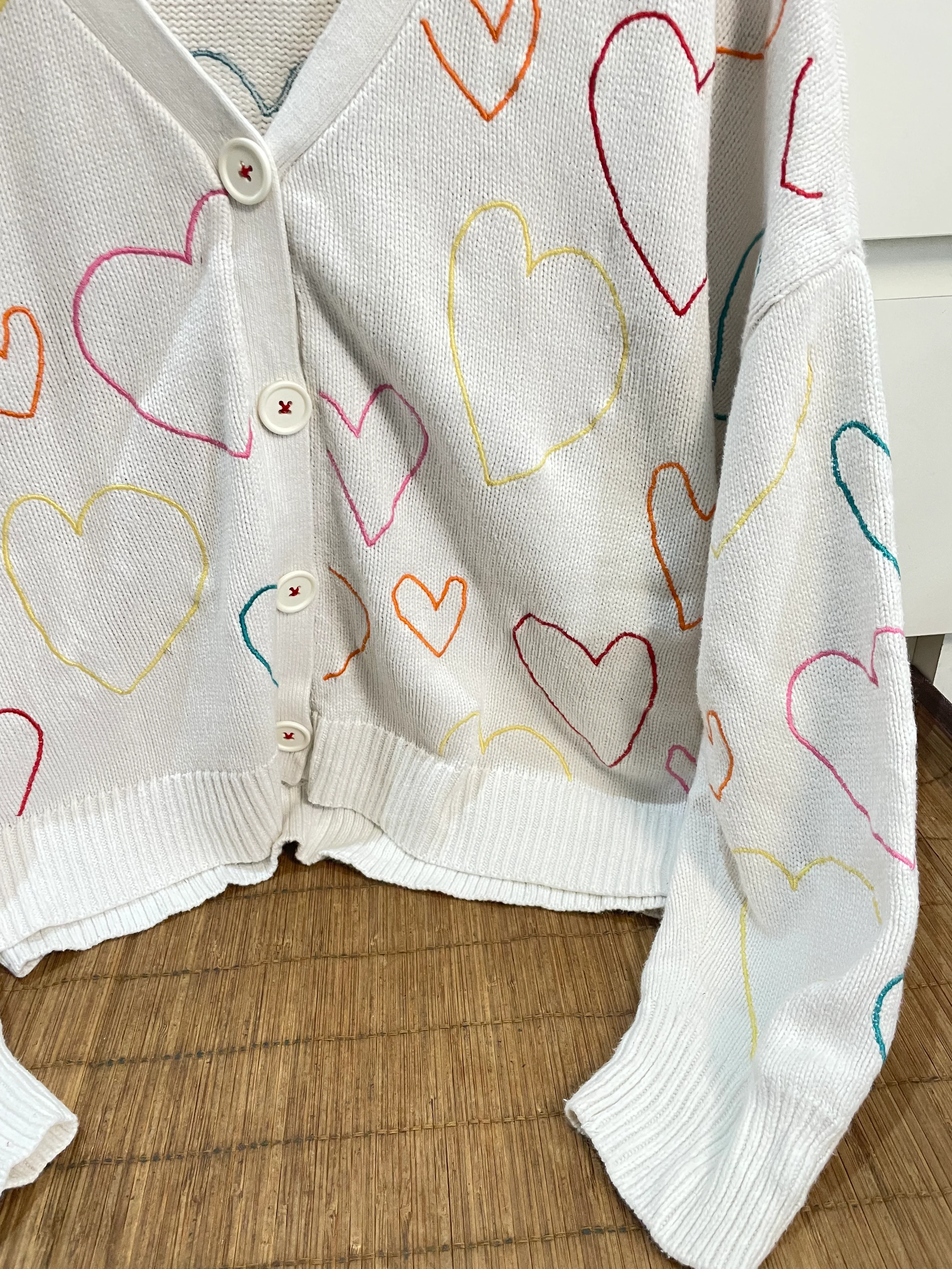 Embroidered Vintage Sweater-Bust 58 - Image 3