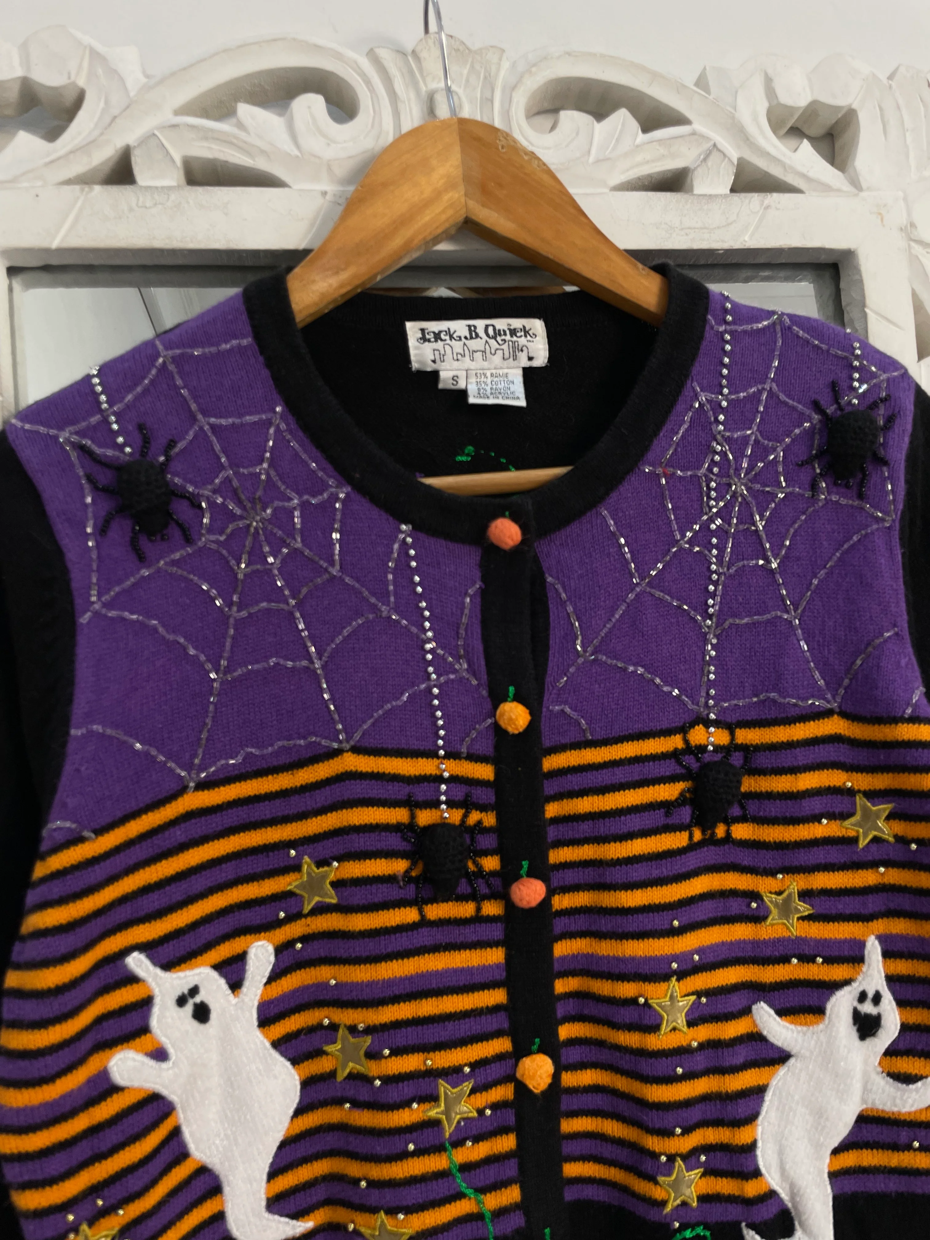 Jack B. Quick Embroidered Vintage Sweater-Bust 36 - Image 2