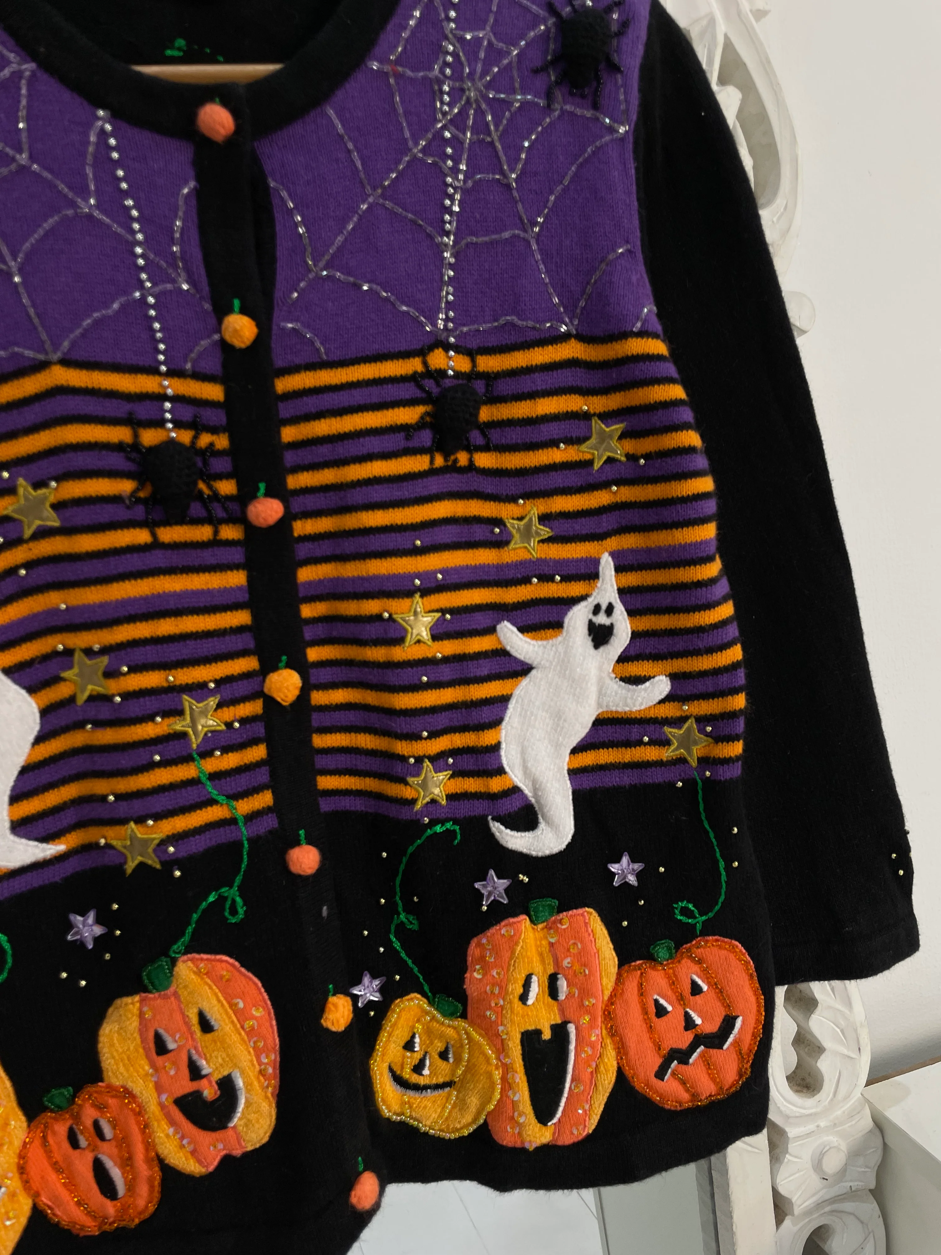 Jack B. Quick Embroidered Vintage Sweater-Bust 36 - Image 3
