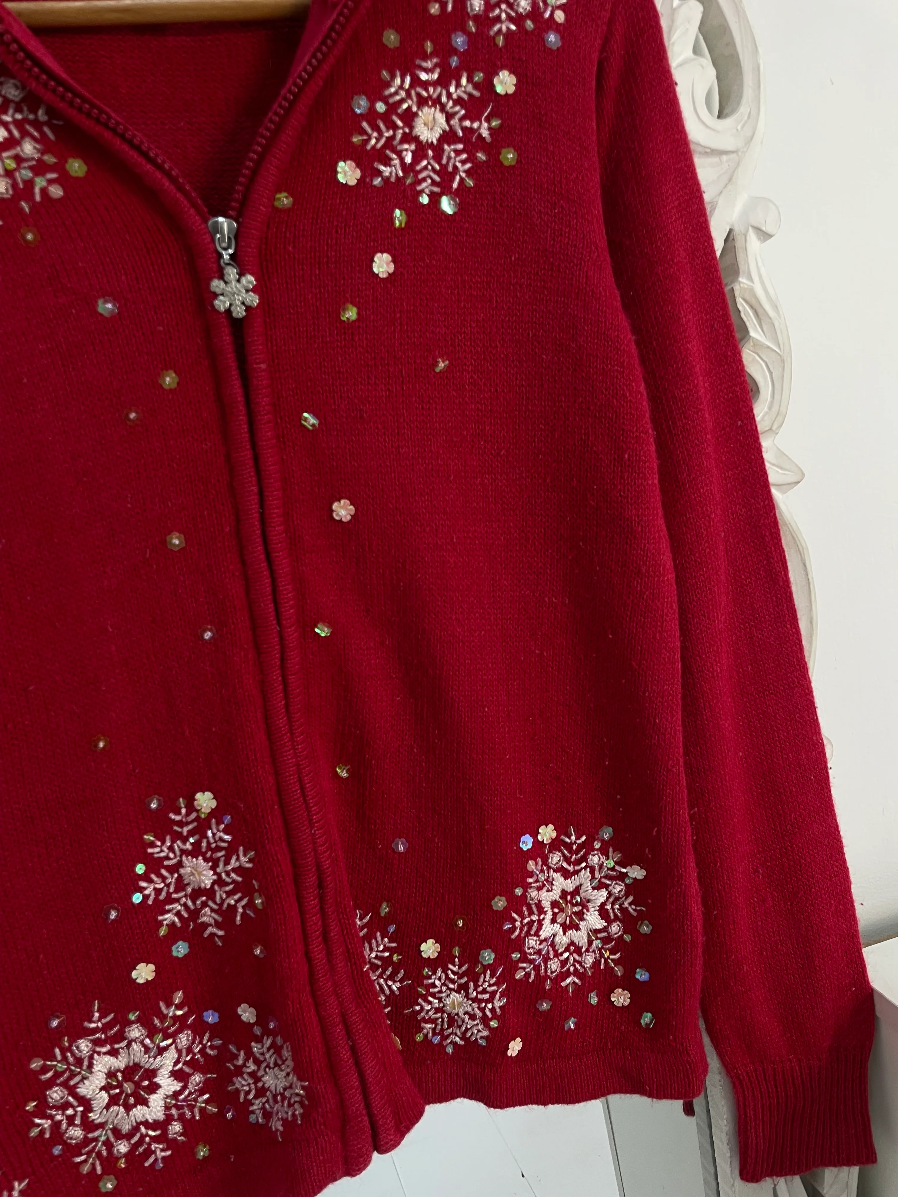Embroidered Vintage Sweater-Bust 38 - Image 3