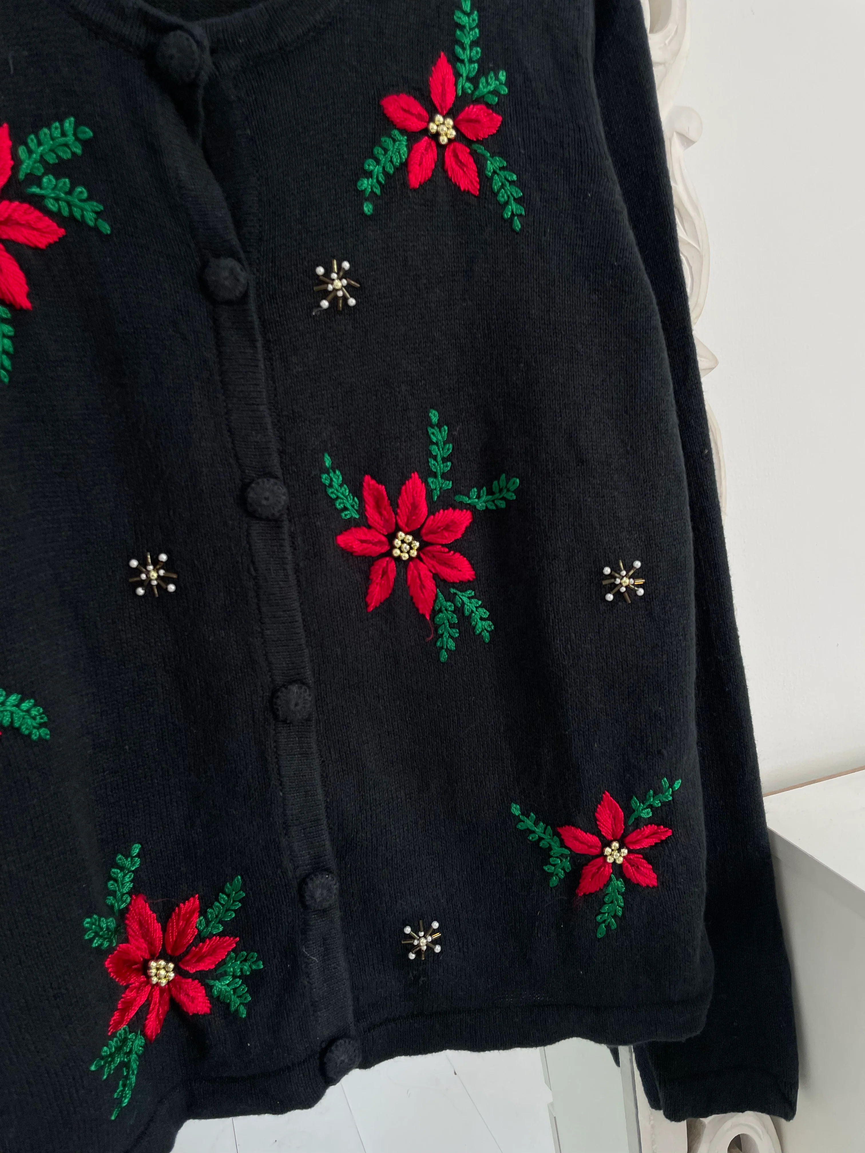 White Stag Embroidered Vintage Sweater-Bust 46 - Image 3