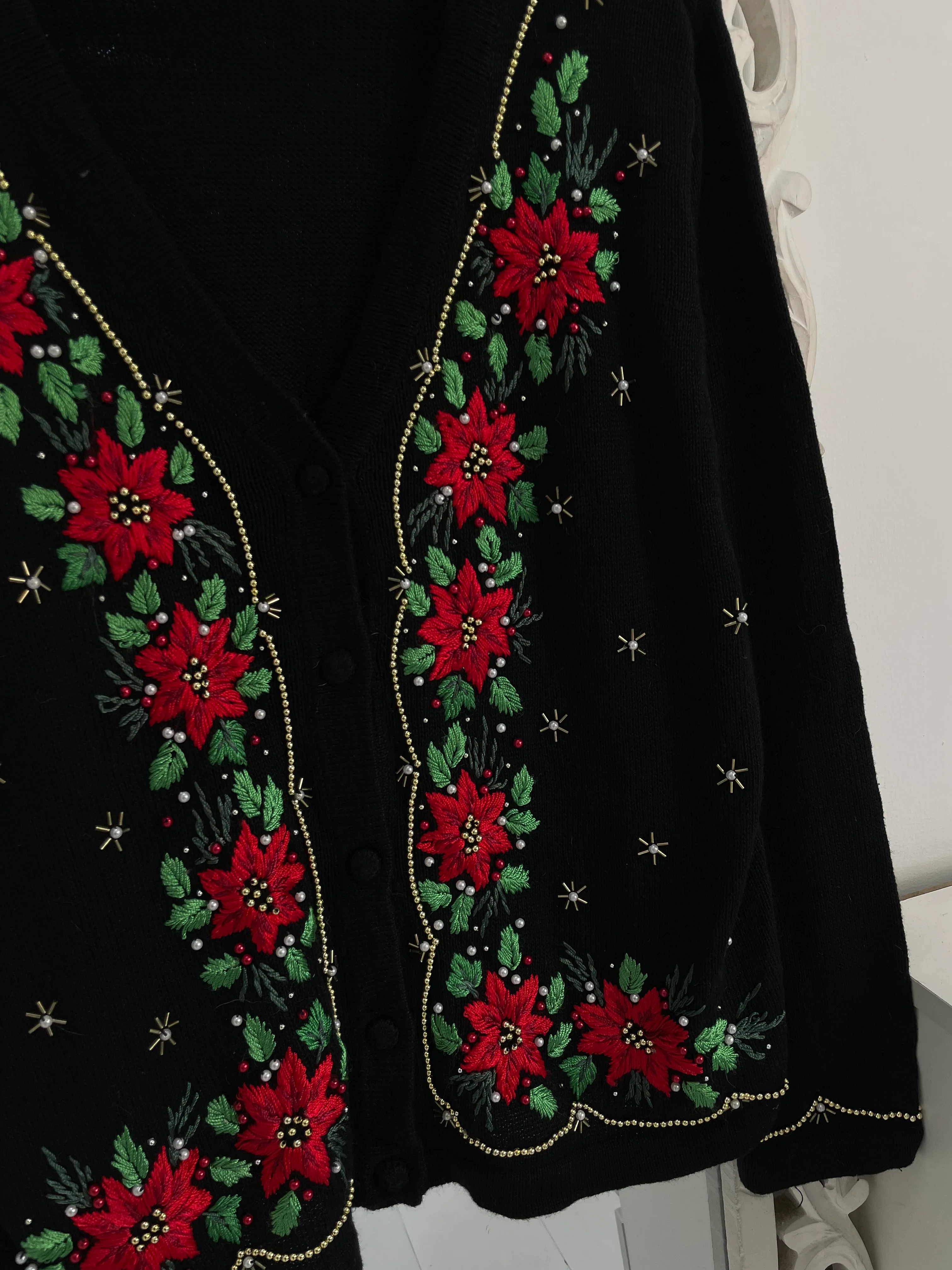 Embroidered Vintage Sweater-Bust 44 - Image 3