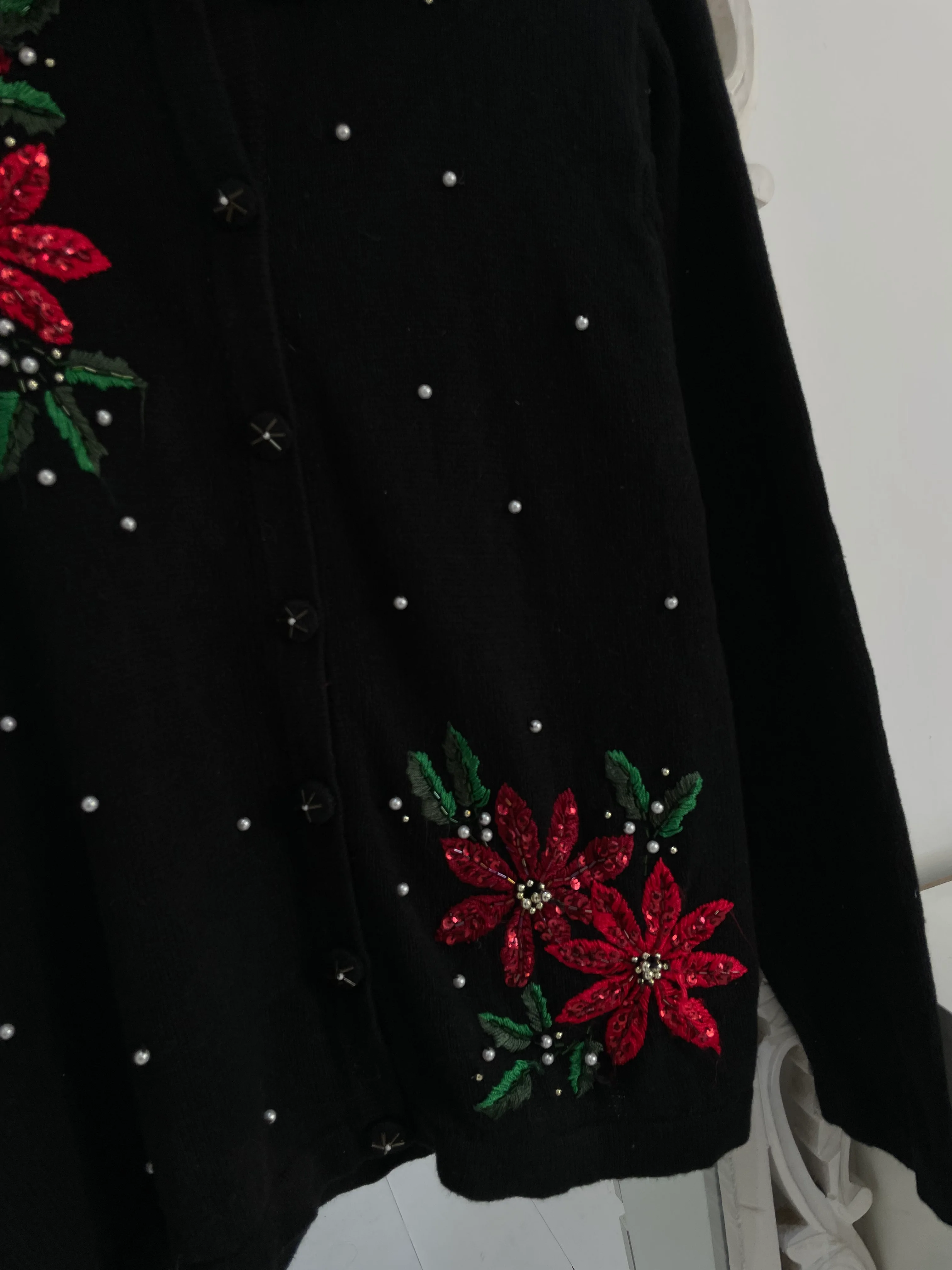 Victoria Jones Embroidered Vintage Sweater-Bust 42 - Image 3