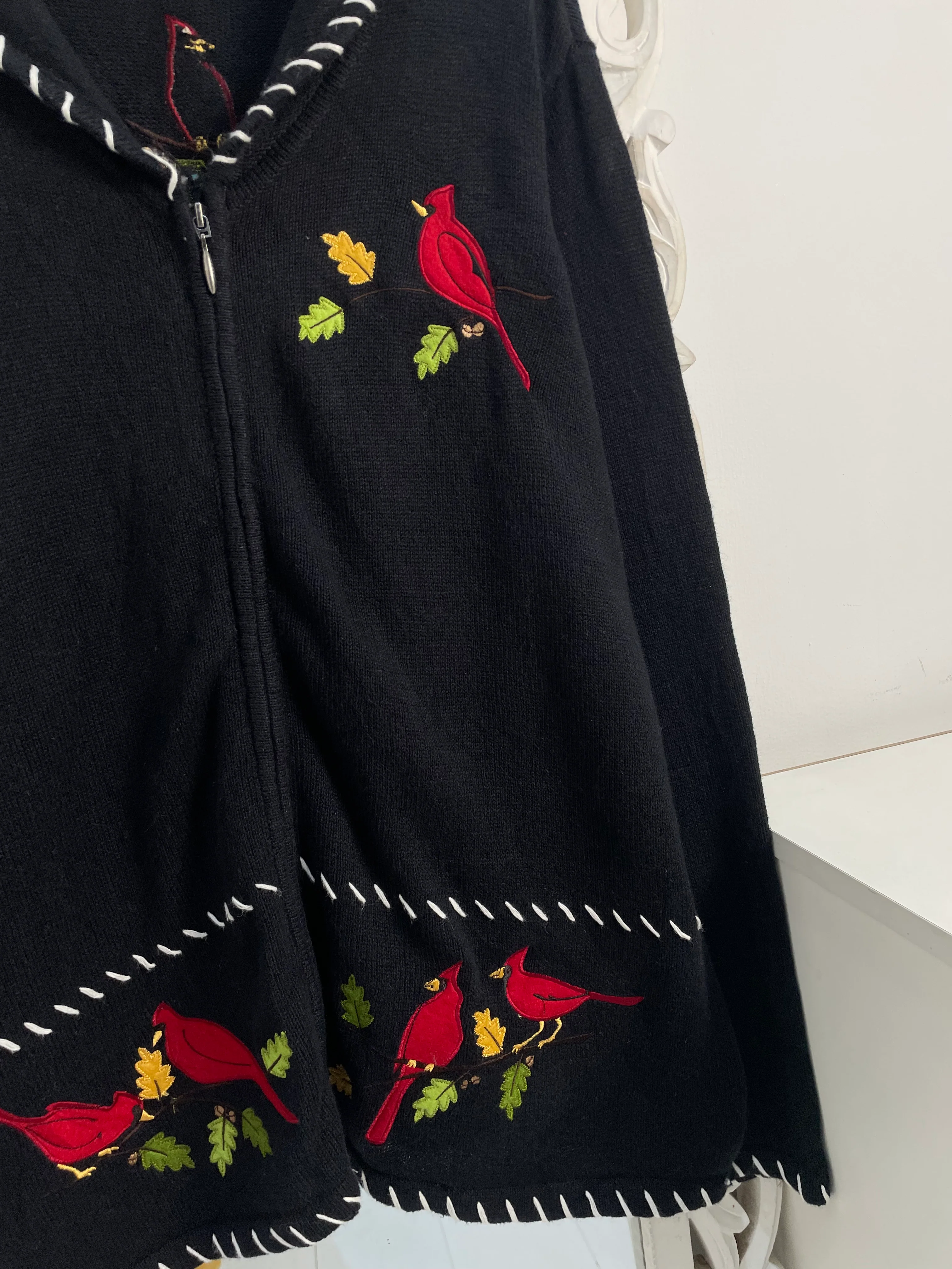Breckenridge Embroidered Vintage Sweater-Bust 50 - Image 3