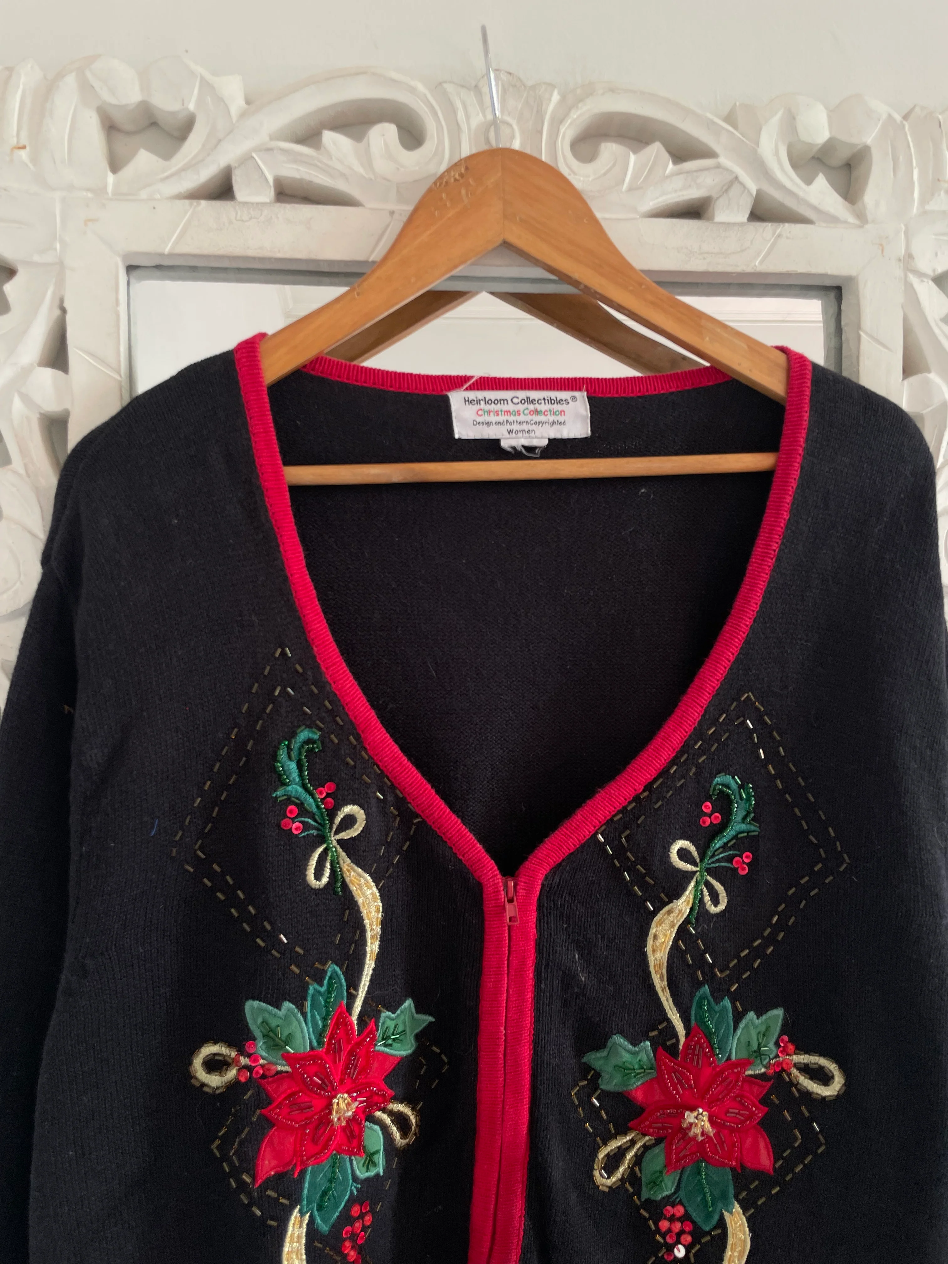 Heirloom Embroidered Vintage Sweater-Bust 50 - Image 2