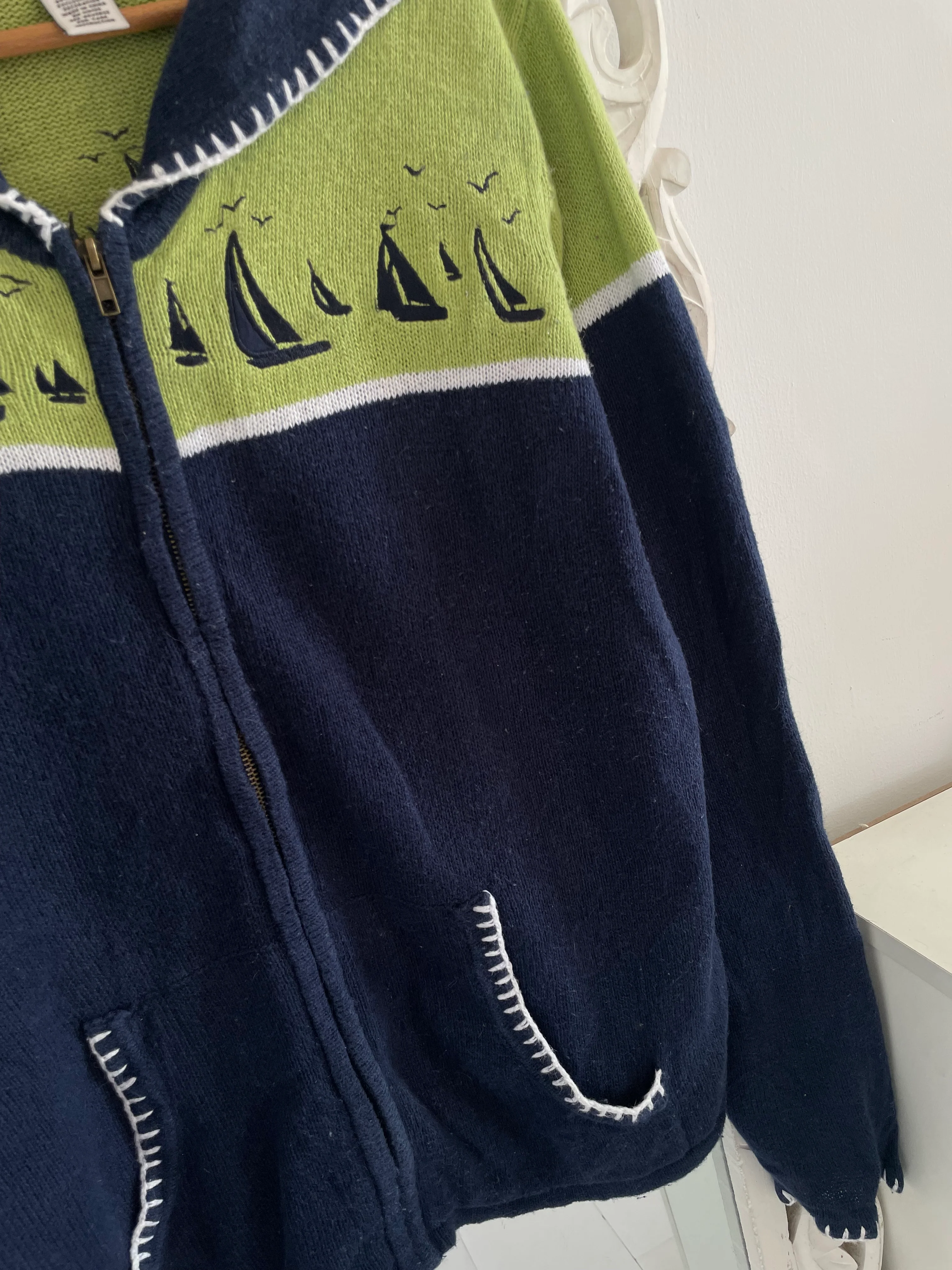 Breckenridge Embroidered Vintage Sweater-Bust. 48 - Image 3