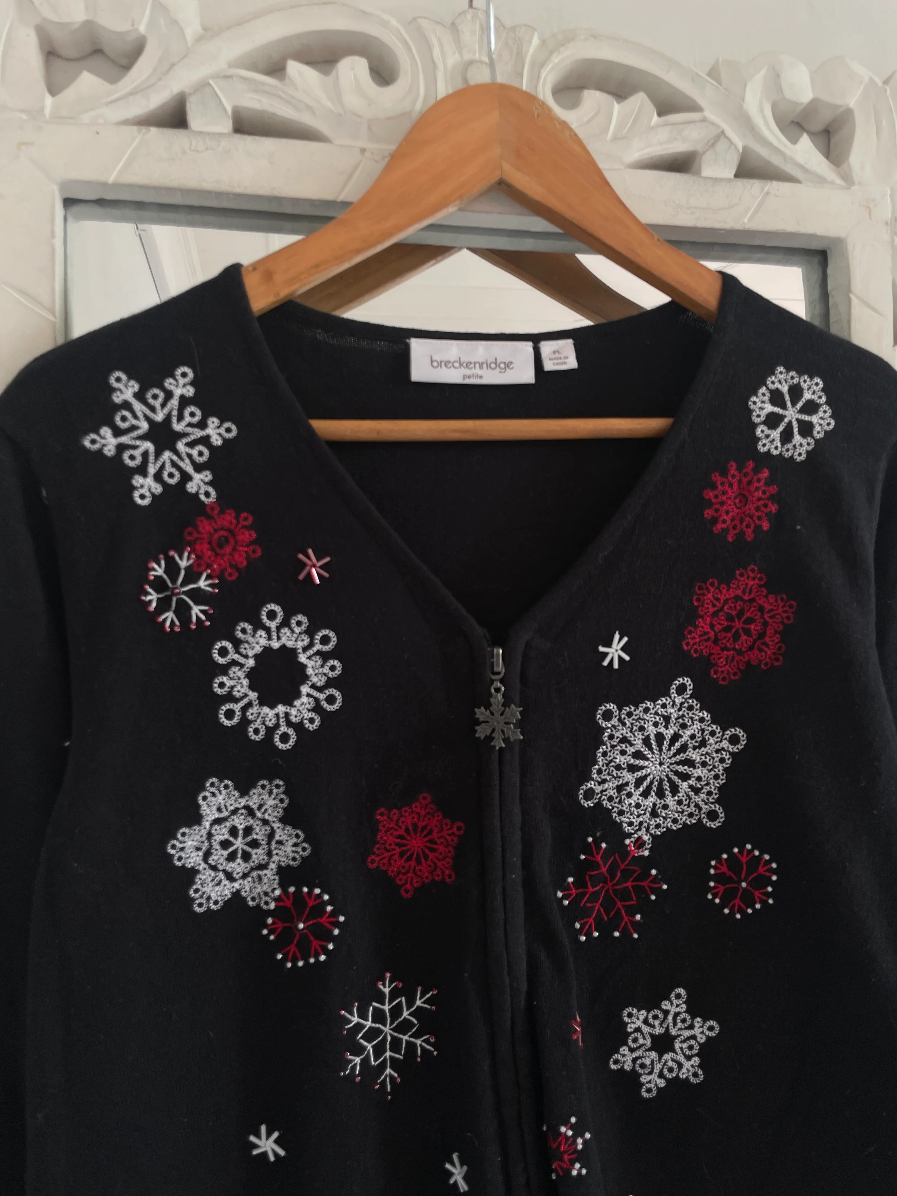 Breckenridge Embroidered Vintage Sweater-Bust 42 - Image 2