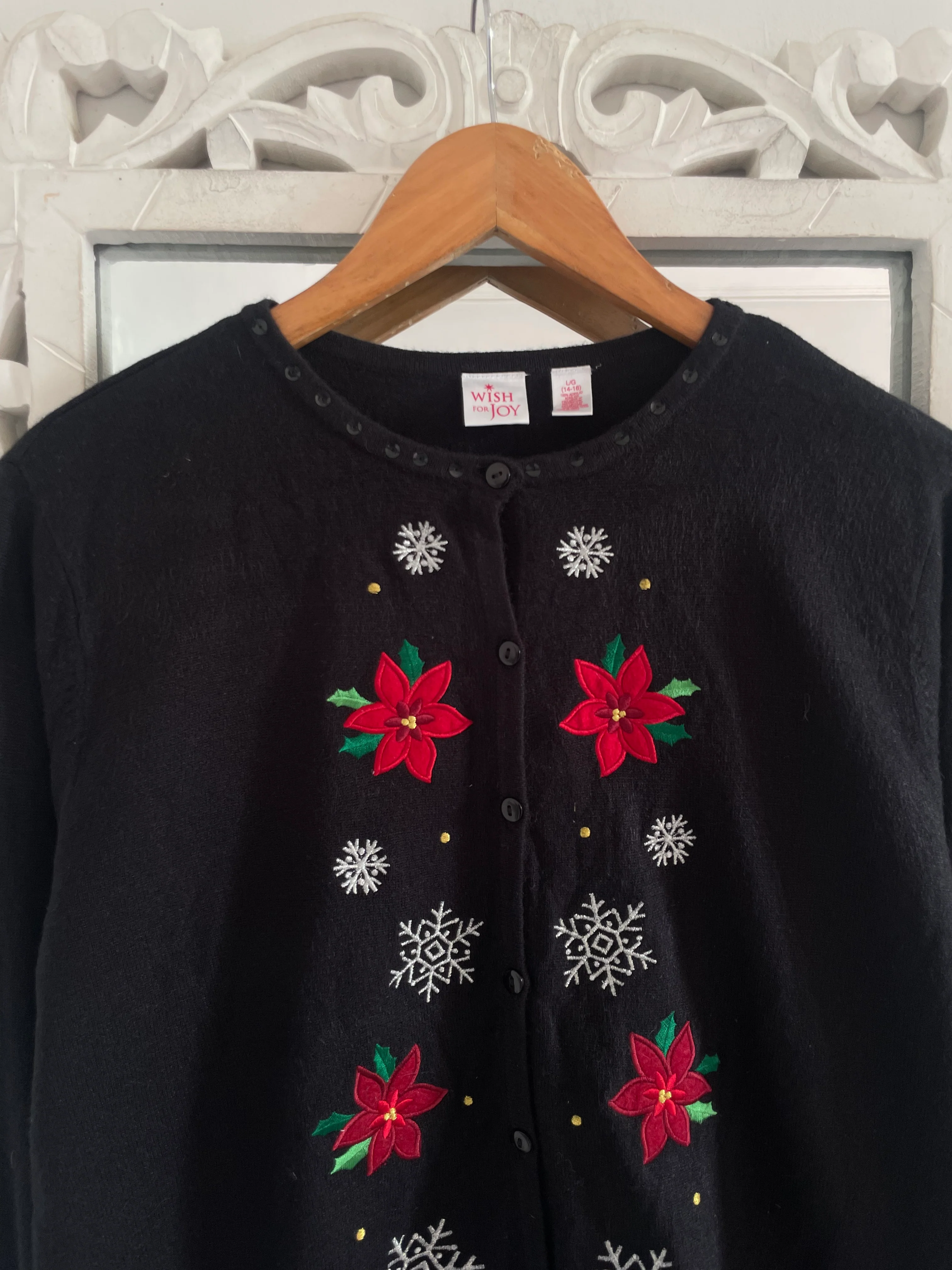 Embroidered Vintage Sweater-Bust 42 - Image 2