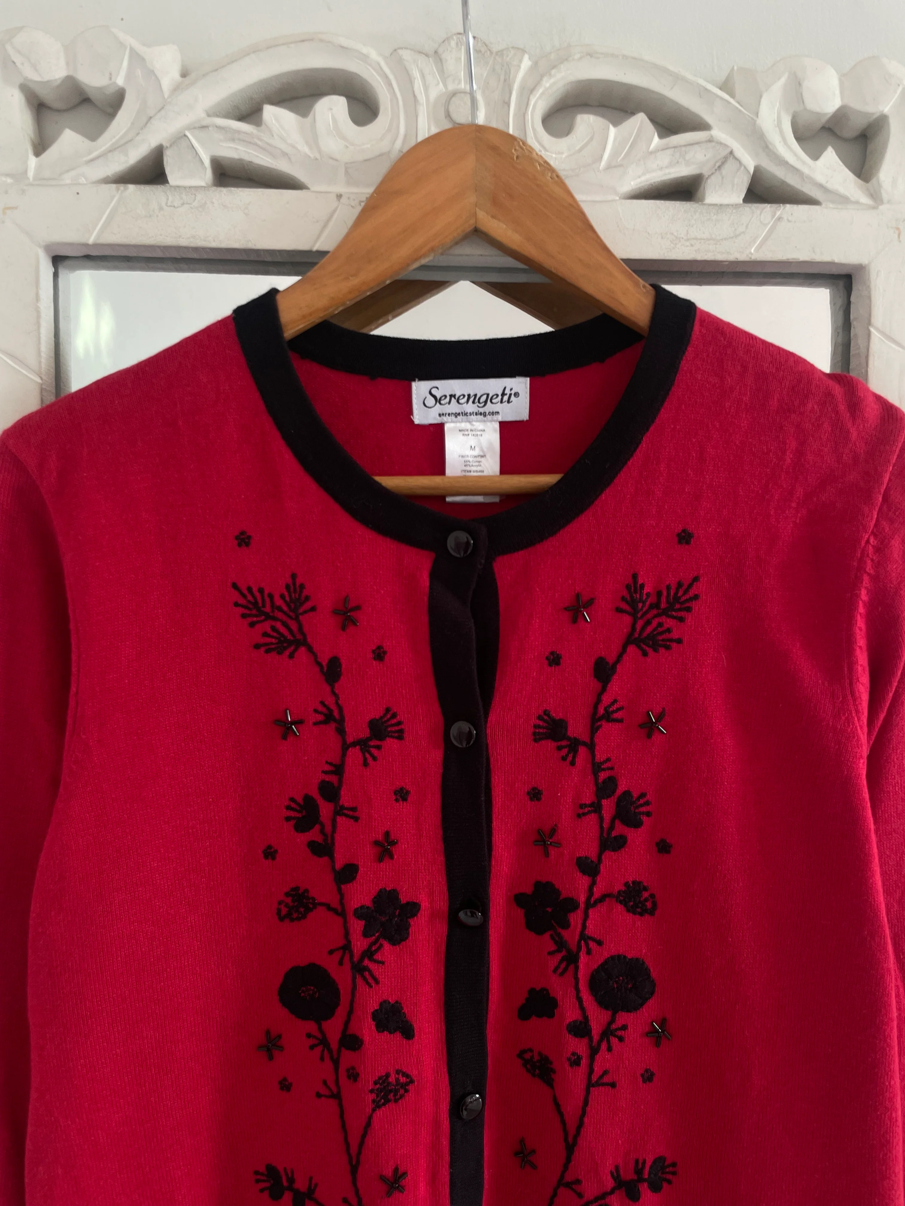 Serengeti Embroidered Vintage Sweater-Bust 40 - Image 2