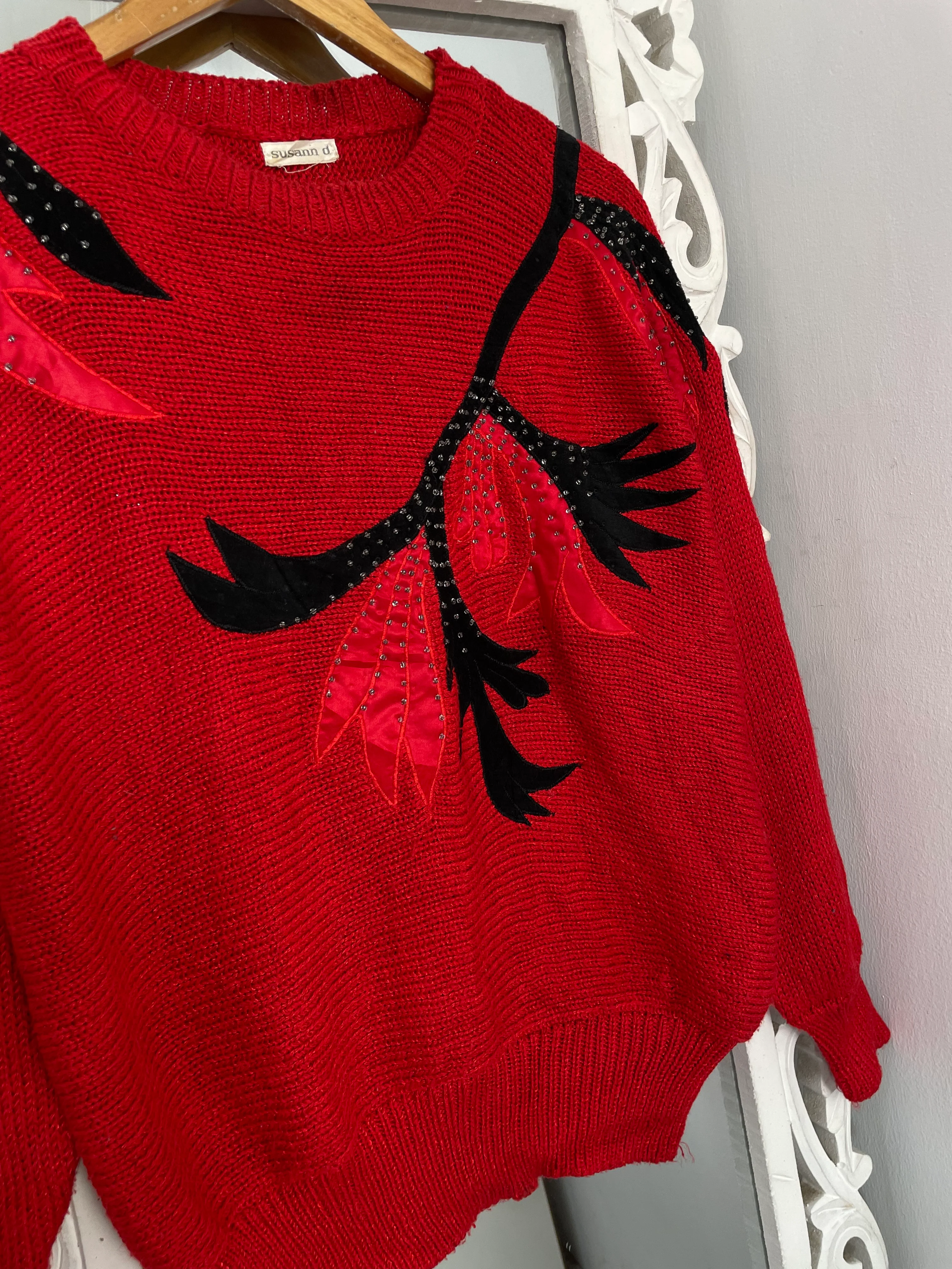Embroidered Vintage Sweater-Bust 42 - Image 3